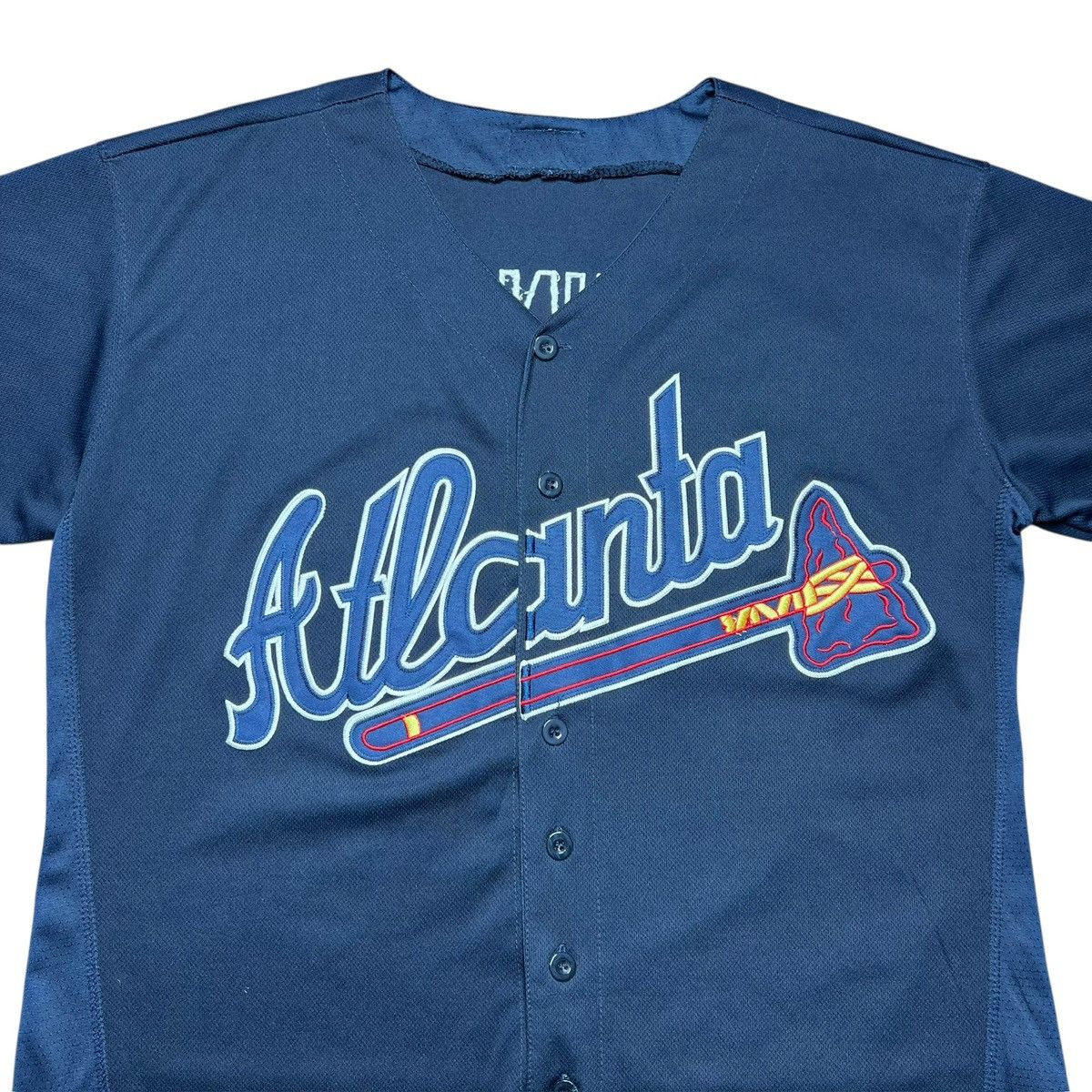 Majestic Vtg 1990s MLB Atlanta Braves Ron Washington Majestic Jersey Size US XL / EU 56 / 4 - 4 Thumbnail