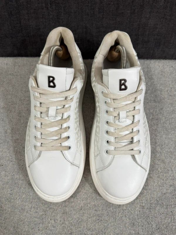 Bogner Bogner Milan Monogram White Leather Low Top Sneakers 42 Size US 9 / EU 42 - 5 Thumbnail