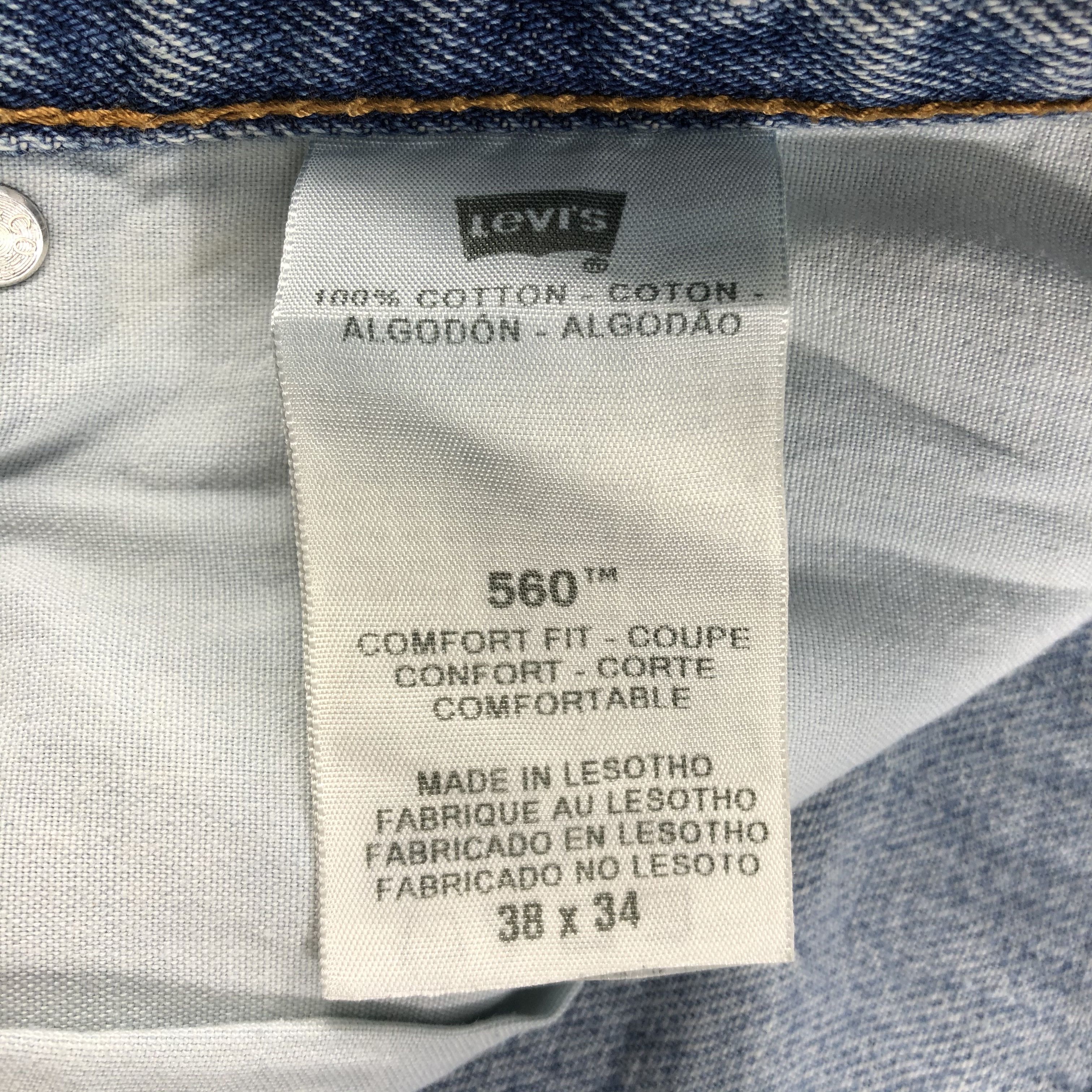 Levi's Vintage Blue Wash Levis 560 Jeans-J1680 Size US 39 - 11 Thumbnail
