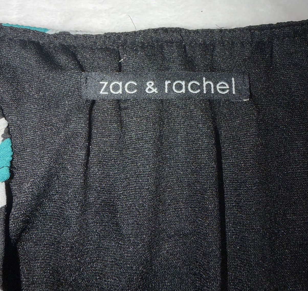 Other Zac & Rachel Y2K Peasant Top Teal Polka Dot Ruffle Blouse Size S / US 4 / IT 40 - 3 Thumbnail