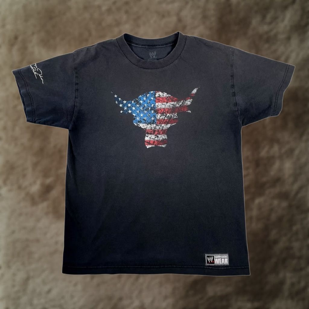 Etro VINTAGE The Rock WWE T-Shirt Mens M Black Team Bring It Flag Retro Size US M / EU 48-50 / 2 - 1 Thumbnail