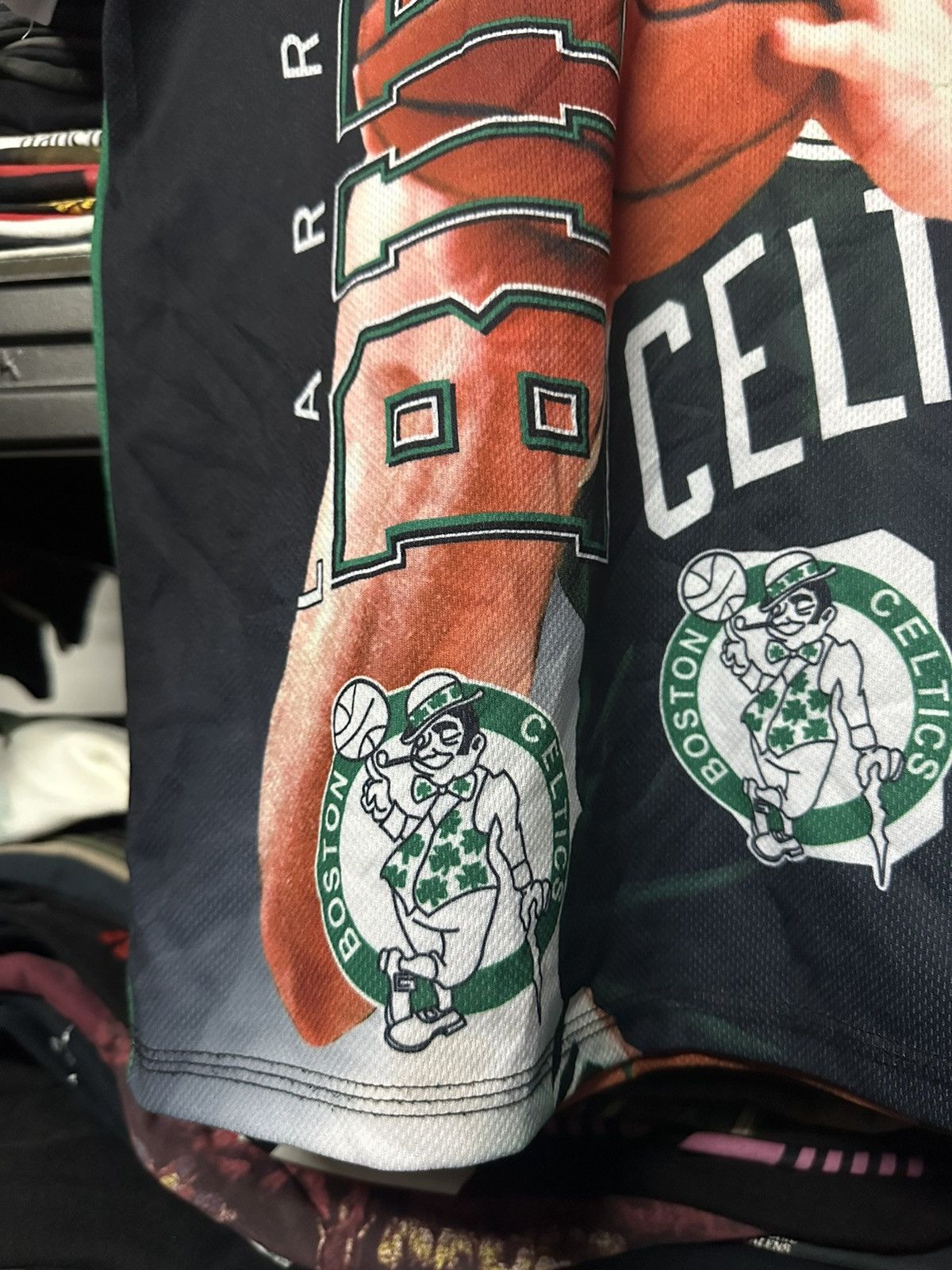 NBA × Rap Tees Rare Nba Larry Bird Big Face By Alexander Egger Jersey Tee Size US L / EU 52-54 / 3 - 7 Thumbnail