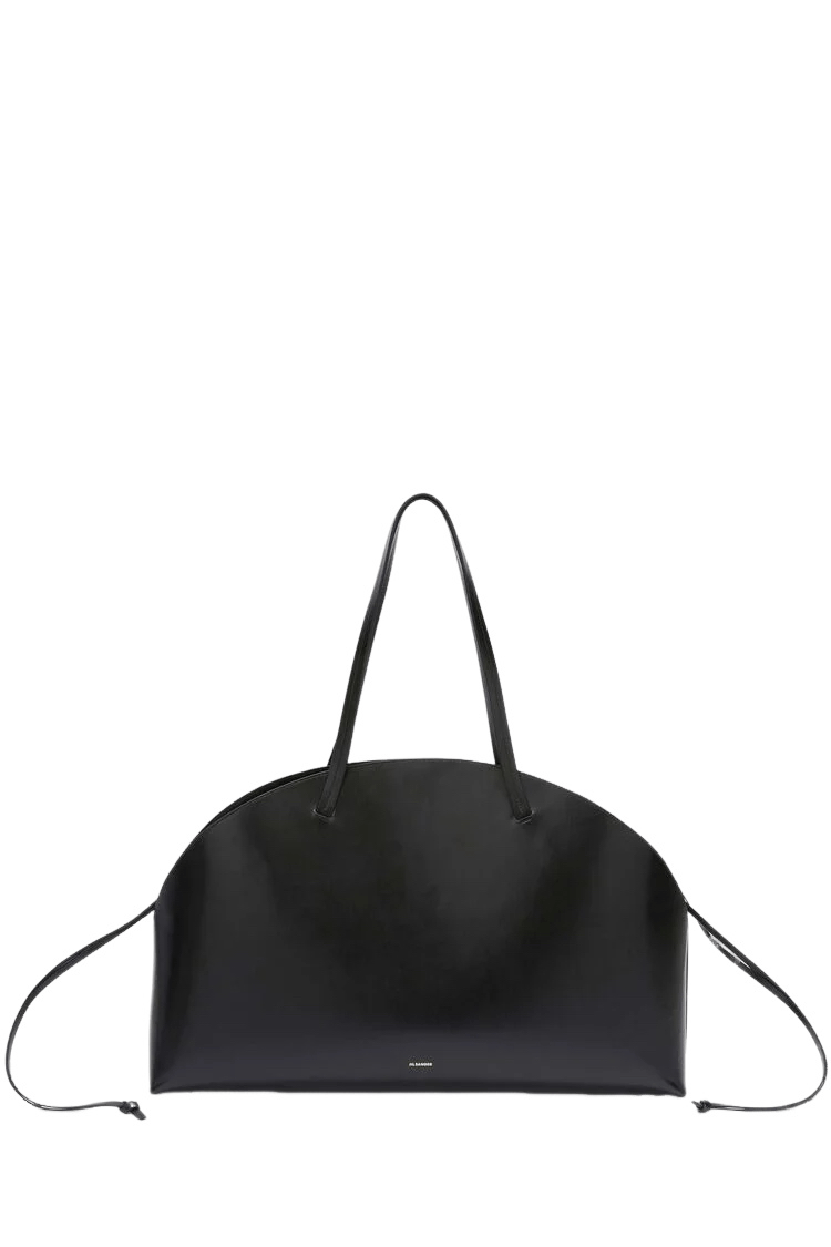 Jil Sander JIL SANDER Curve Large Black Leather Shoulder Bag Size ONE SIZE - 1 Thumbnail