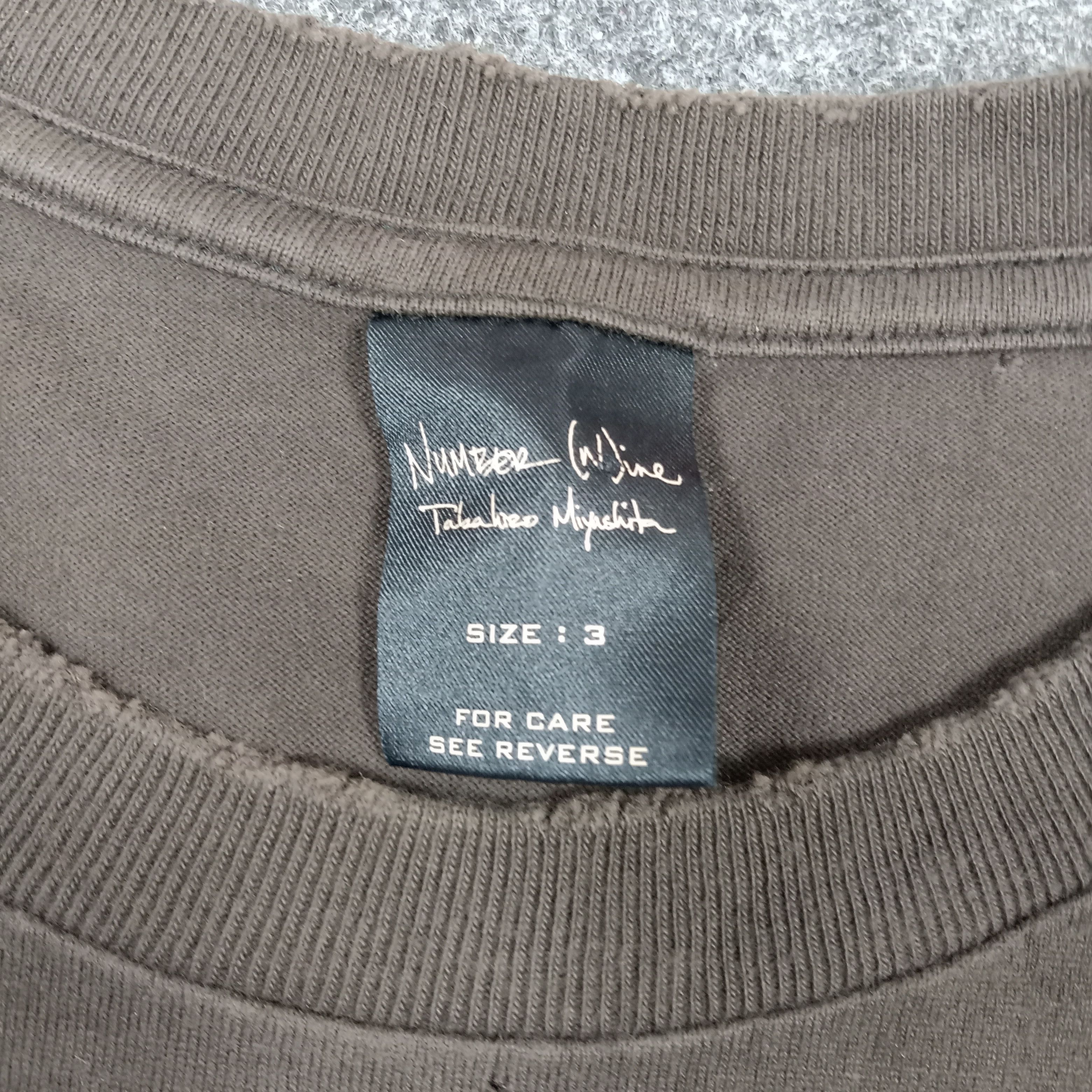Number (N)ine Number Nine Takahiro Miyashita Japanese Tshirt C276N71 Size US L / EU 52-54 / 3 - 4 Thumbnail