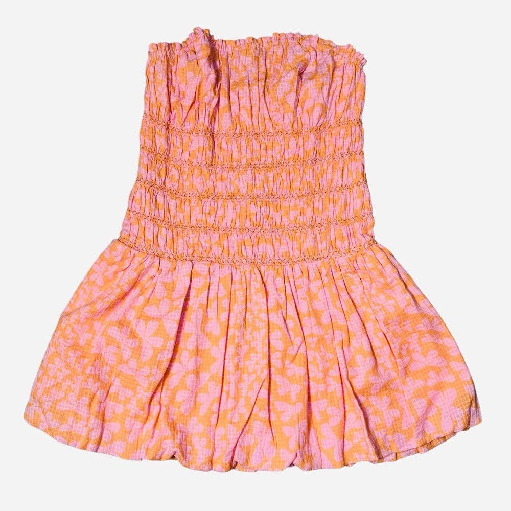 Free People NWT New $108 Free People Annalise Shell Coral Combo Mini Dr Size XL / US 12-14 / IT 48-50 - 3 Thumbnail