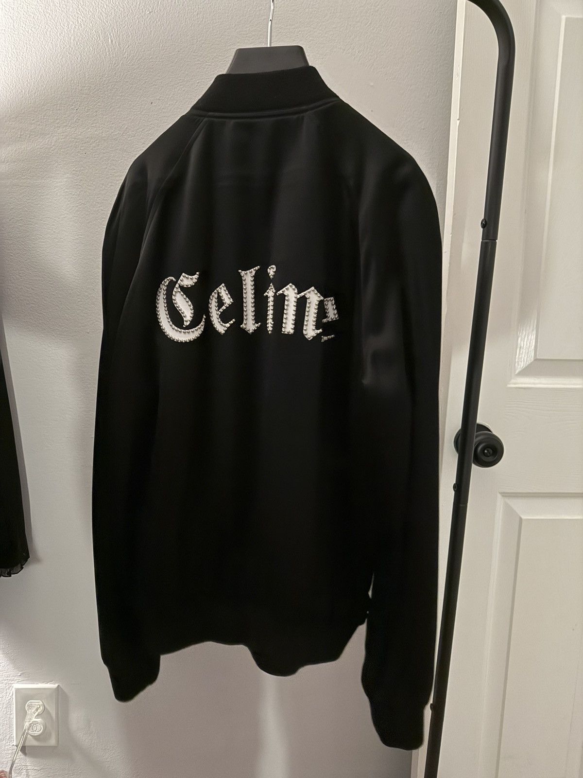 Celine Rare Satin Hedi Celine SS22 Gothic Embroidered Jacket Size US M / EU 48-50 / 2 - 1 Thumbnail