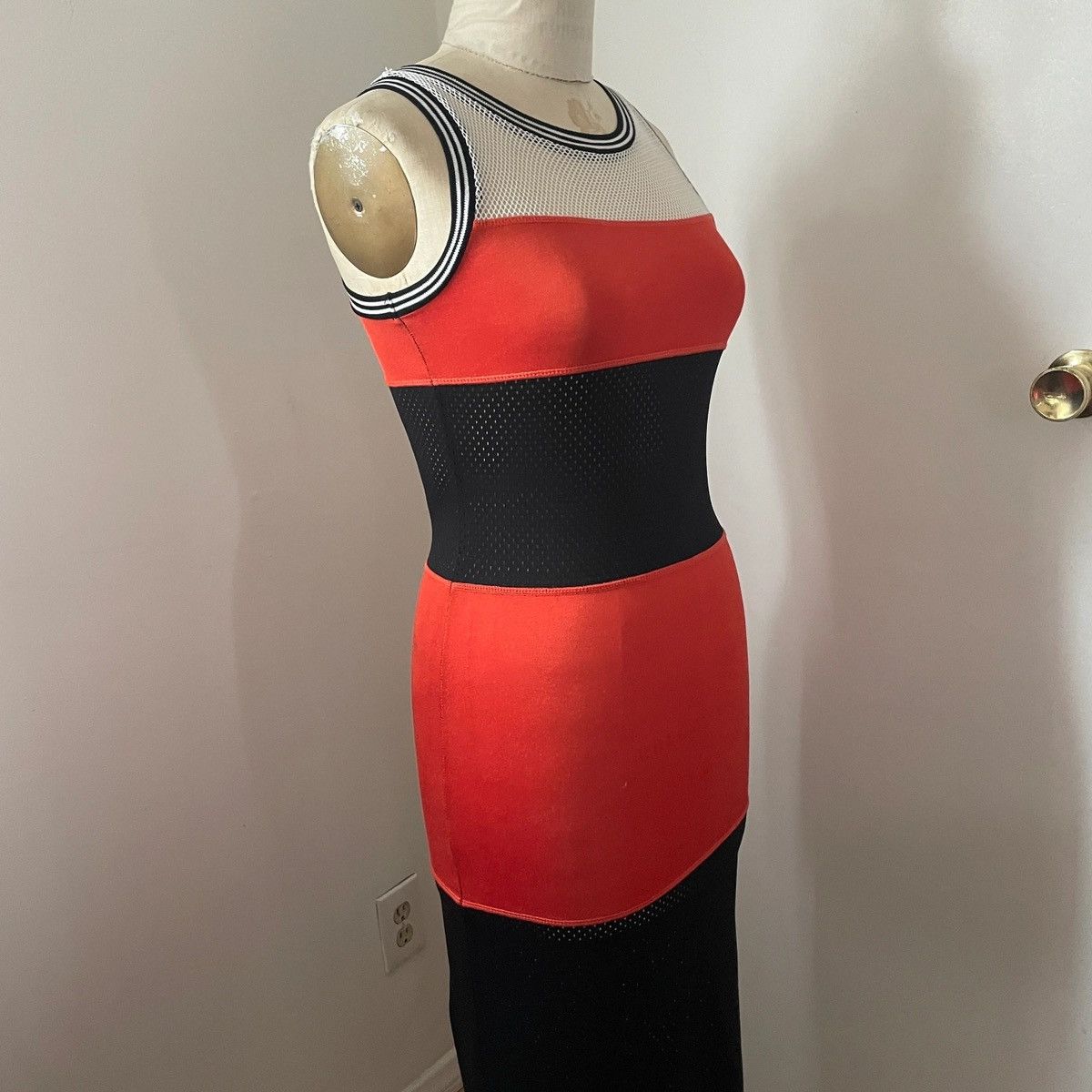 Diesel Y2k Diesel body con sheer mesh stretch maxi tank dress ankle Size S / US 4 / IT 40 - 1 Thumbnail