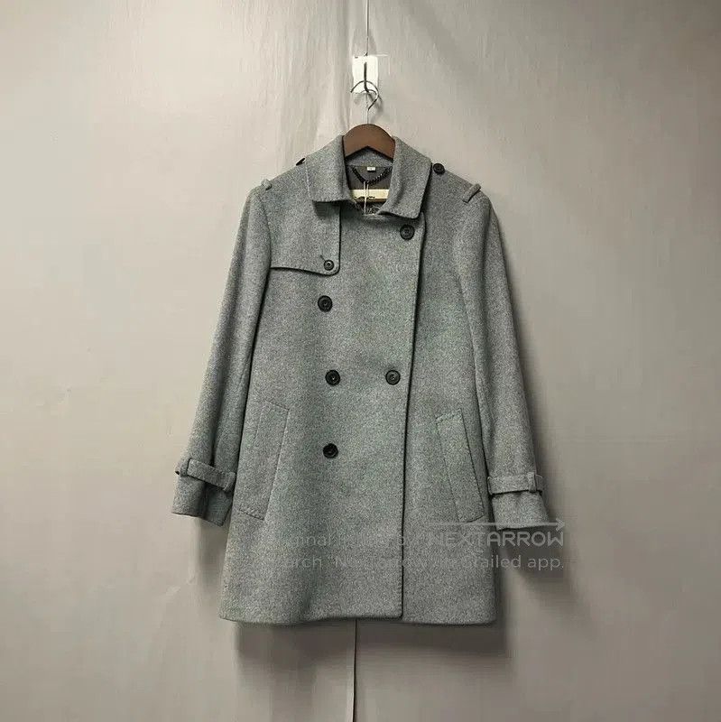 Burberry Burberry Women's Grey Wool Coat. Size L / US 10 / IT 46 - 1 Thumbnail