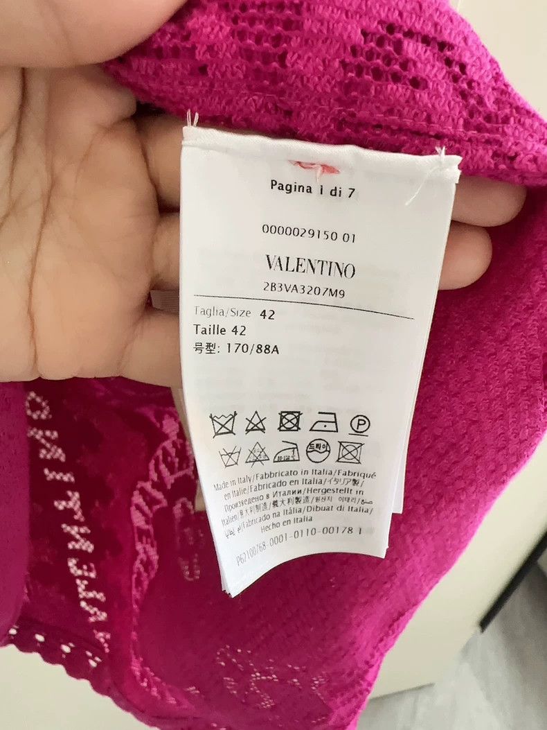 Valentino Valentino Pink long-sleeved top dress Size M / US 6-8 / IT 42-44 - 4 Thumbnail