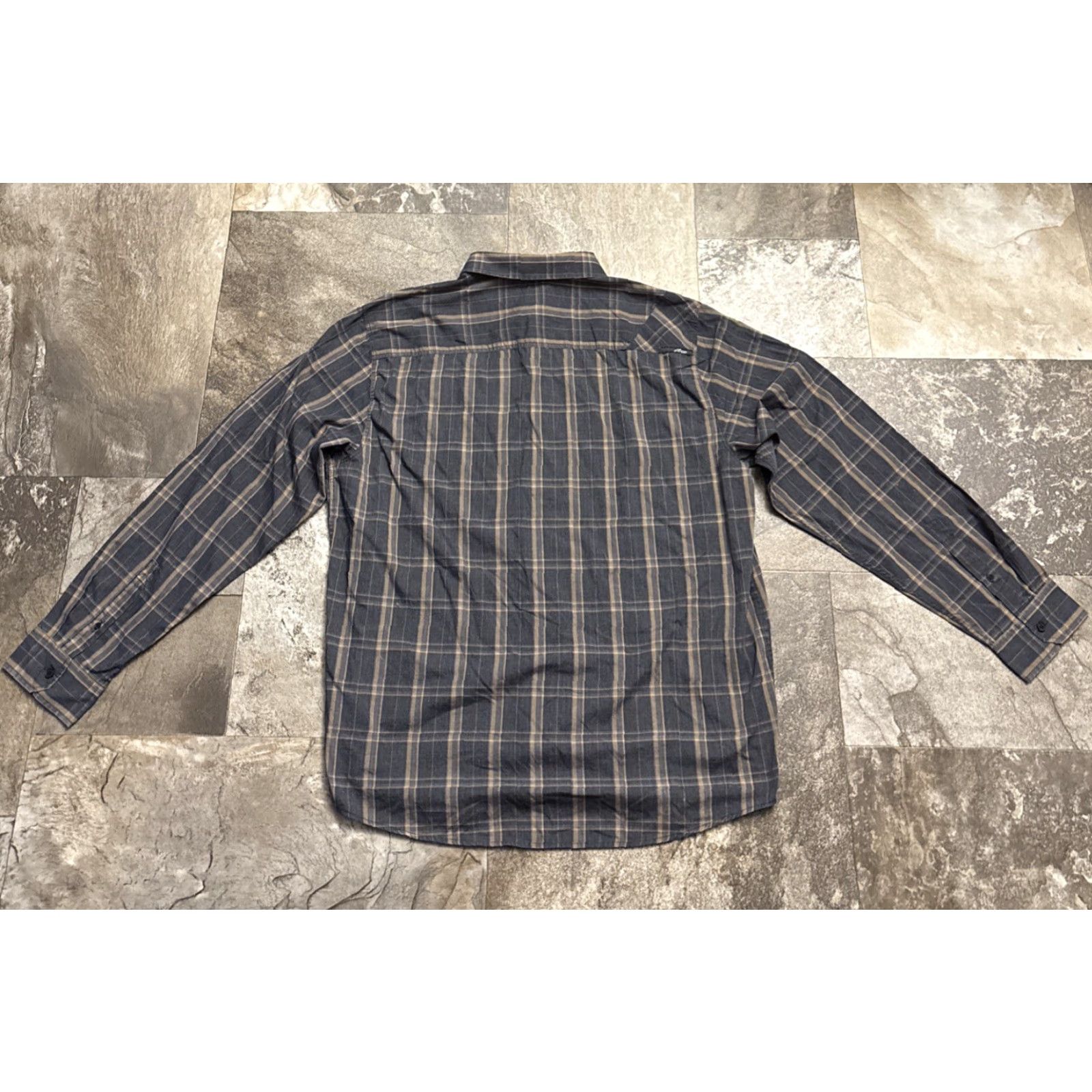Alpinestars Alpinestars Shirt Mens 2XL Plaid L/S Button Up Black Brown Multicolor Cotton Pocketed Regular Collar Size US XXL / EU 58 / 5 - 2 Thumbnail