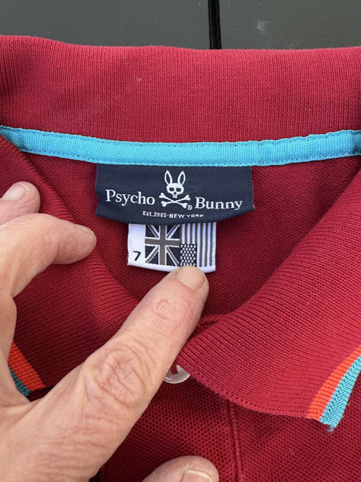 Psycho Bunny Psycho Bunny Polo Red Pima Cotton XL Size US XL / EU 56 / 4 - 4 Thumbnail