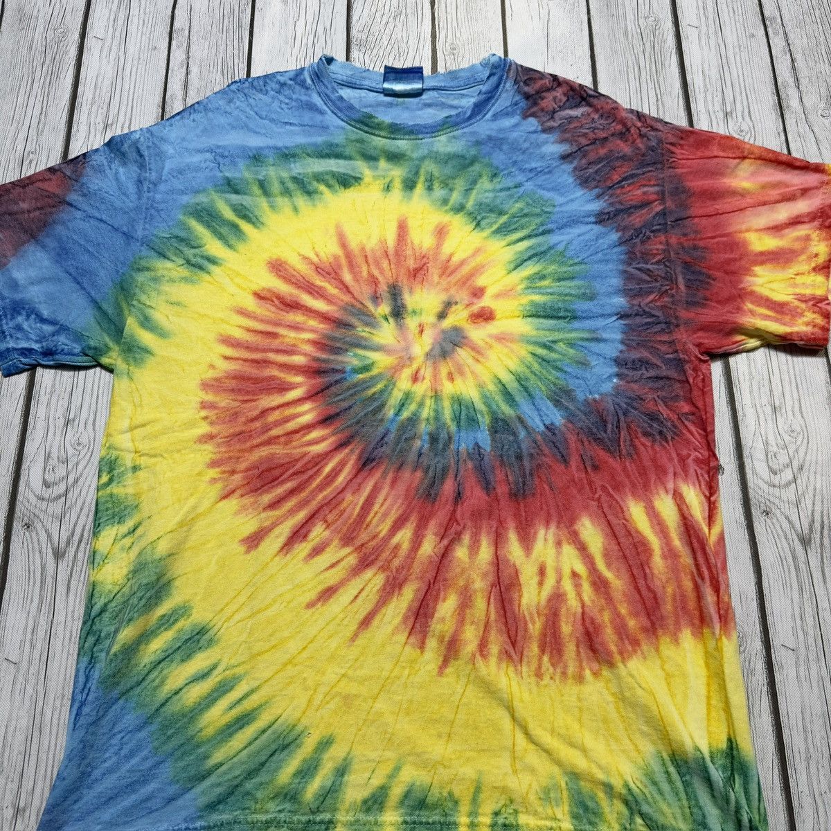 Hanes × Vintage Vintage tie dye tee Size US L / EU 52-54 / 3 - 3 Thumbnail