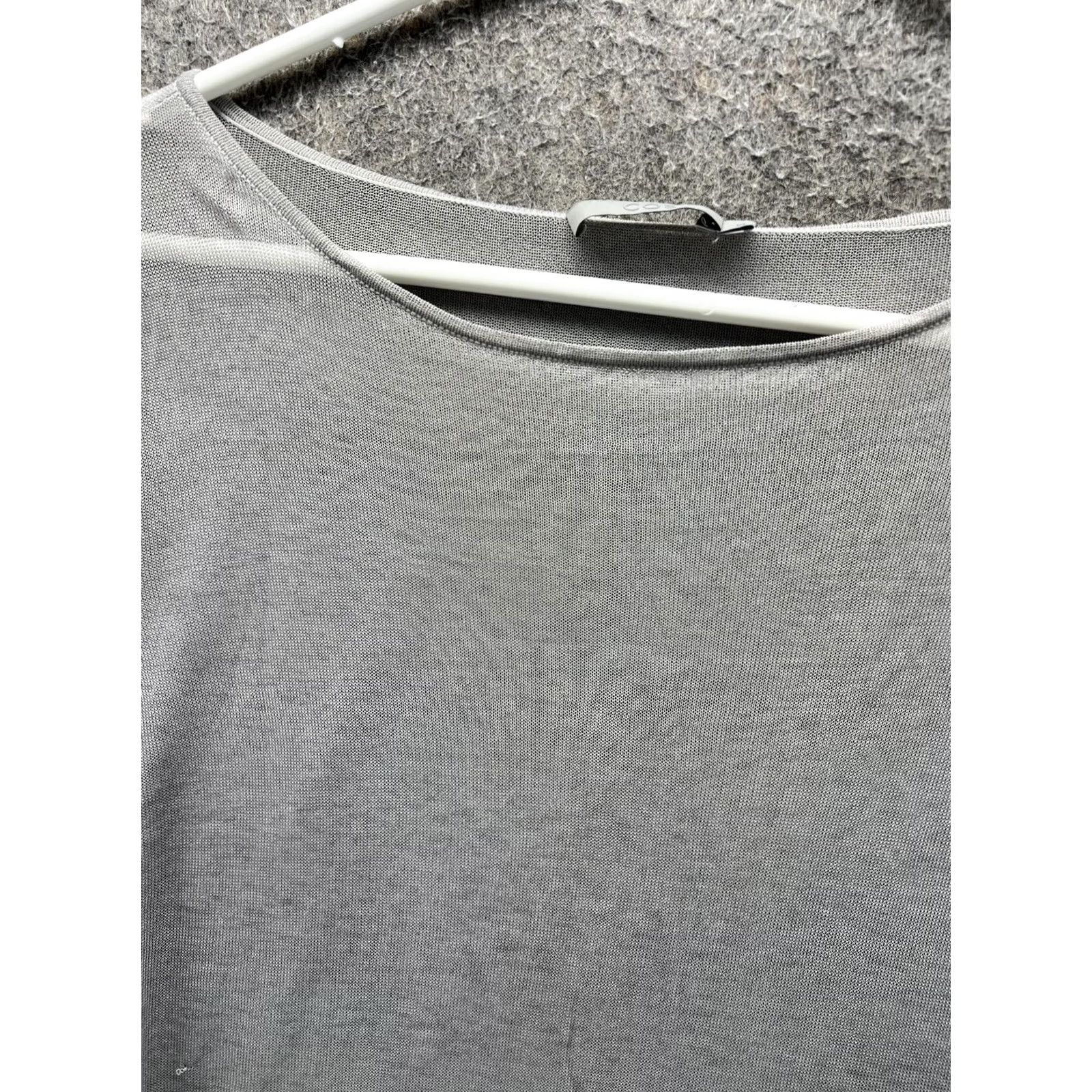 Cos COS Shirt Dress Womens Small Gray Boat Neck 3/4 Sleeve Tunic Lightweight Jersey Top Size S / US 4 / IT 40 - 2 Thumbnail