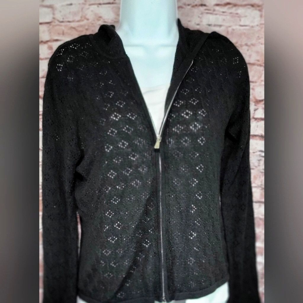 Other One Girl Who hooded crocheted long sleeve top size Med Size M / US 6-8 / IT 42-44 - 1 Thumbnail