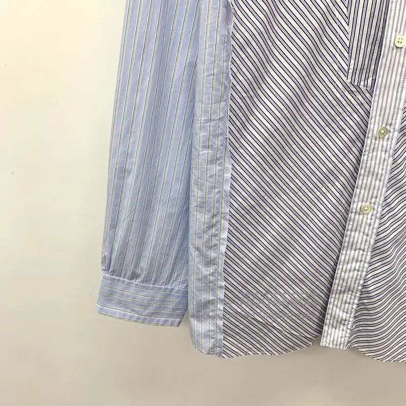 Maison Margiela Maison Margiela Size 39 Light blue striped cotton lapel sin Size XS / US 0-2 / IT 36-38 - 4 Thumbnail