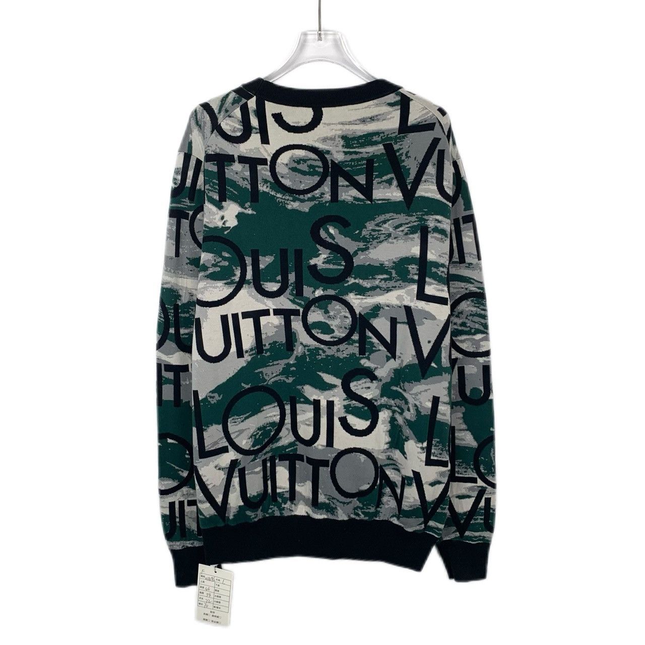 Louis Vuitton Louis Vuitton All-over Logo Printed Knit Sweater K26WX Size US L / EU 52-54 / 3 - 2 Thumbnail