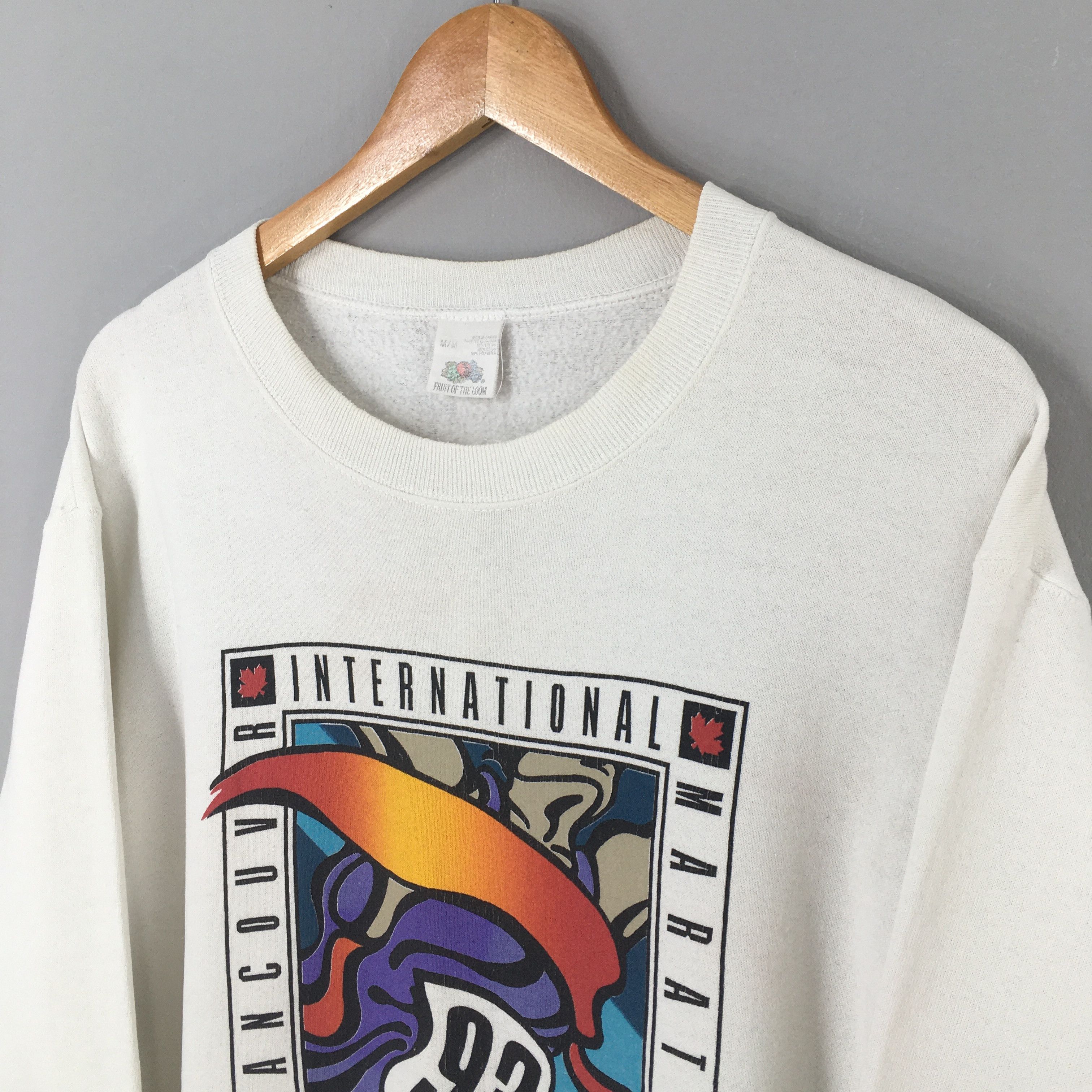 Fruit Of The Loom Vintage 90s Vancouver Canada Sweatshirt Medium Size US M / EU 48-50 / 2 - 5 Thumbnail