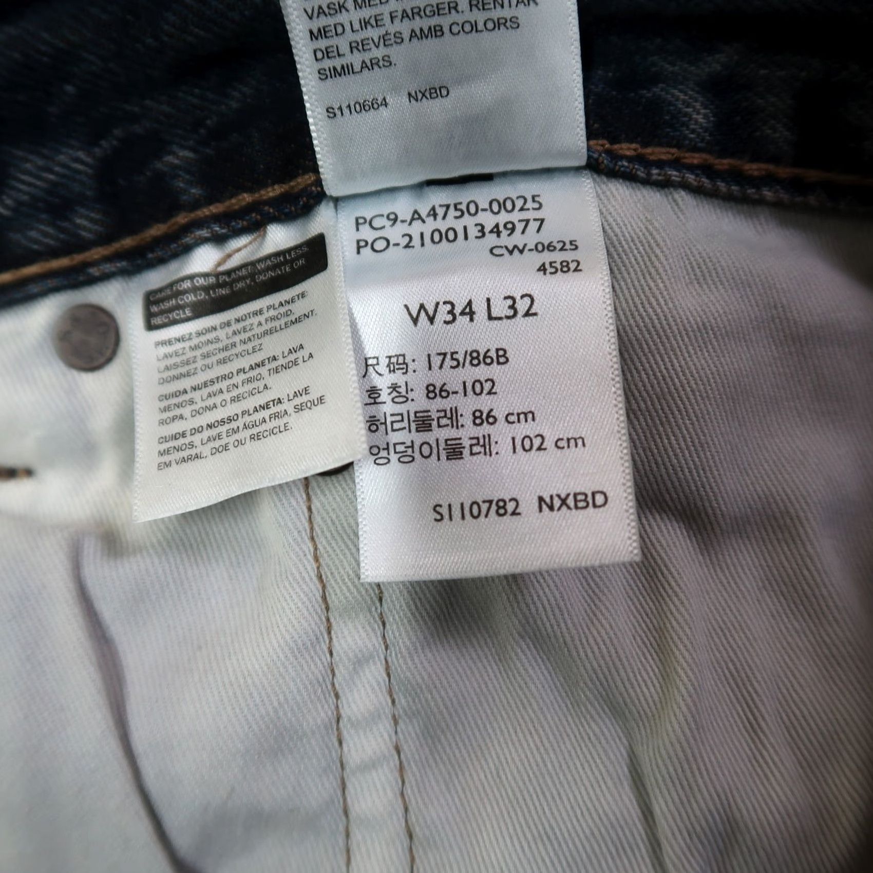 Levi's Levi's Premium 578 Baggy Jeans Men's 34x32 New Blue Denim Slim? Relaxed Fit 5-Pocket Logo Zip Levi's 500 Series Vintage 90s Theme Men Size US 34 / EU 50 - 6 Thumbnail