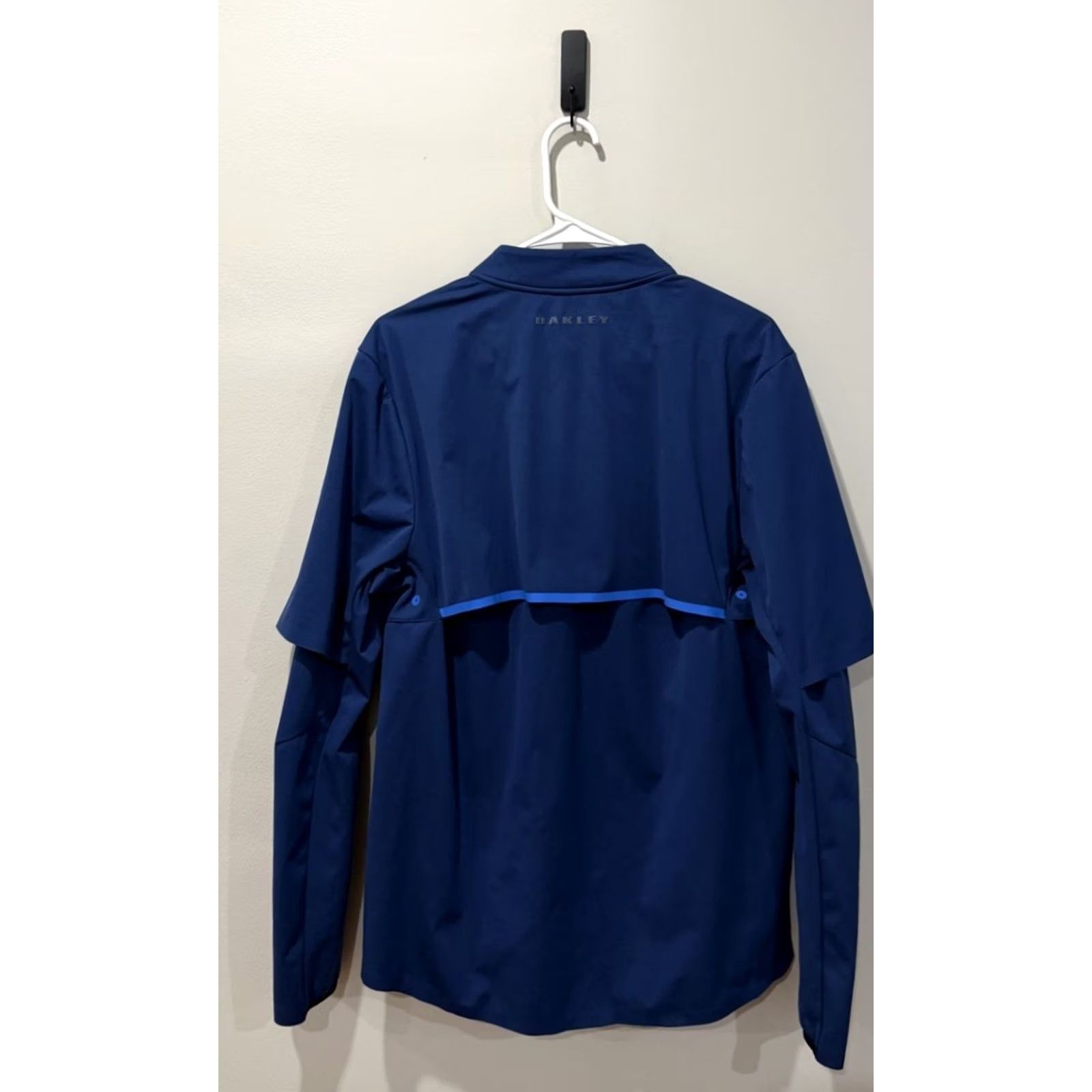 Oakley Oakley Albatross Rain Fz Jacket Mens Medium Blue Full Zip Vented Outdoors Golf Size US M / EU 48-50 / 2 - 2 Thumbnail