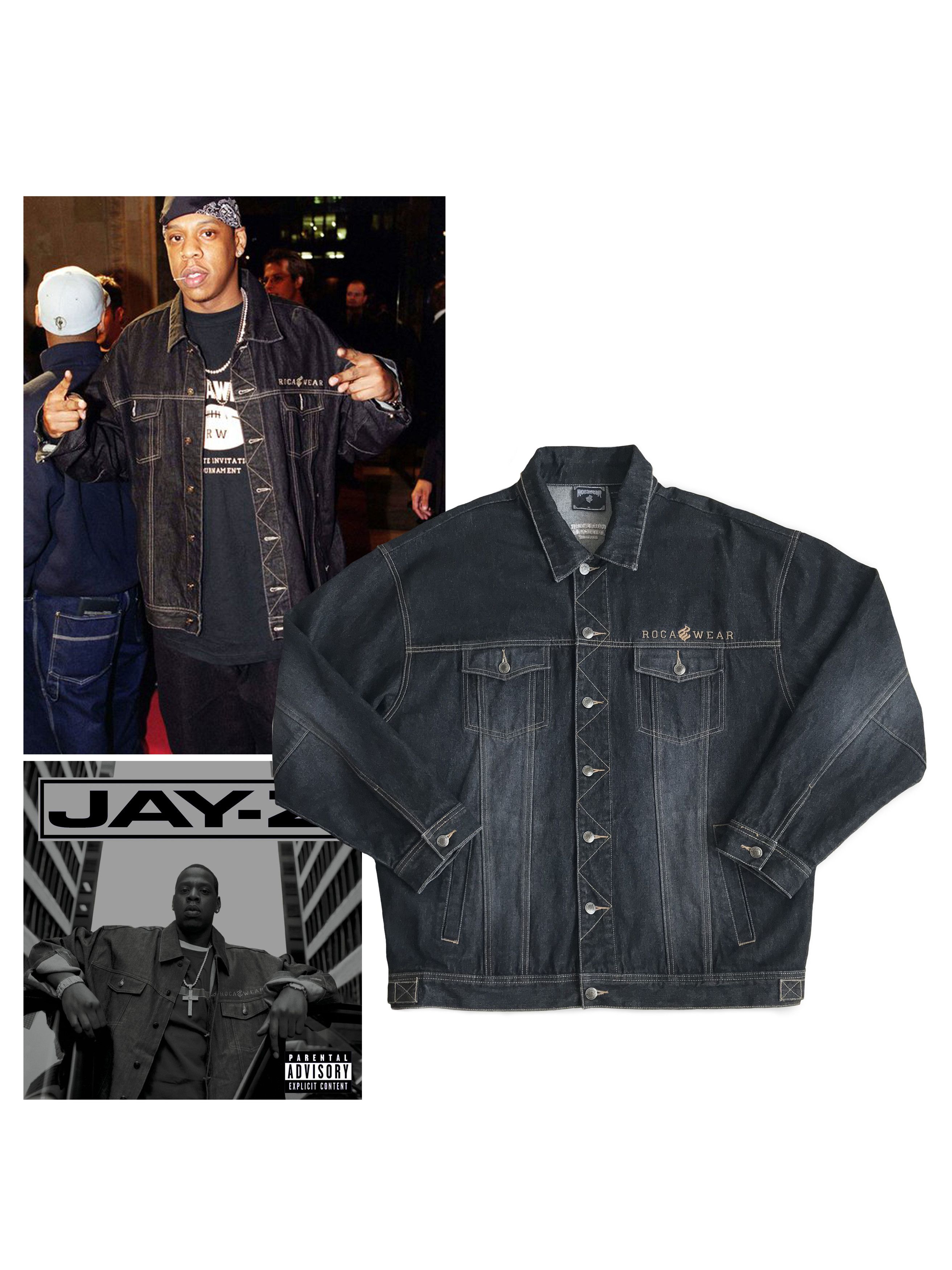 Rocawear Vintage 90s ROCAWEAR Jacket Denim Jeans Jay Z Rap SAMPLE Size US XL / EU 56 / 4 - 1 Thumbnail