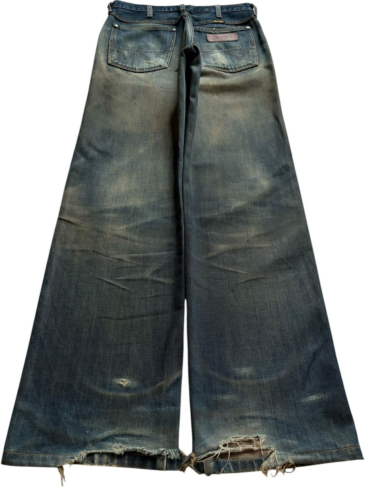 Wrangler Vintage Wrangler Rusty Mud Wash Patch Distress Baggy Jeans Size US 29 - 2 Thumbnail