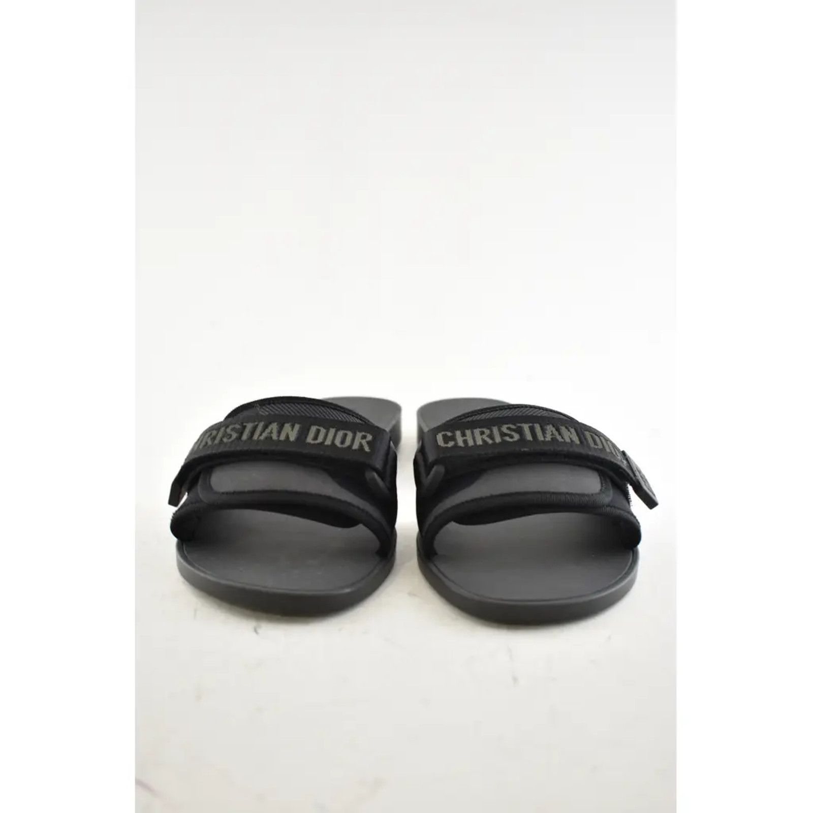 Dio(r)evolution Dway Rubber Logo Slide Mule Flat Sandal 42