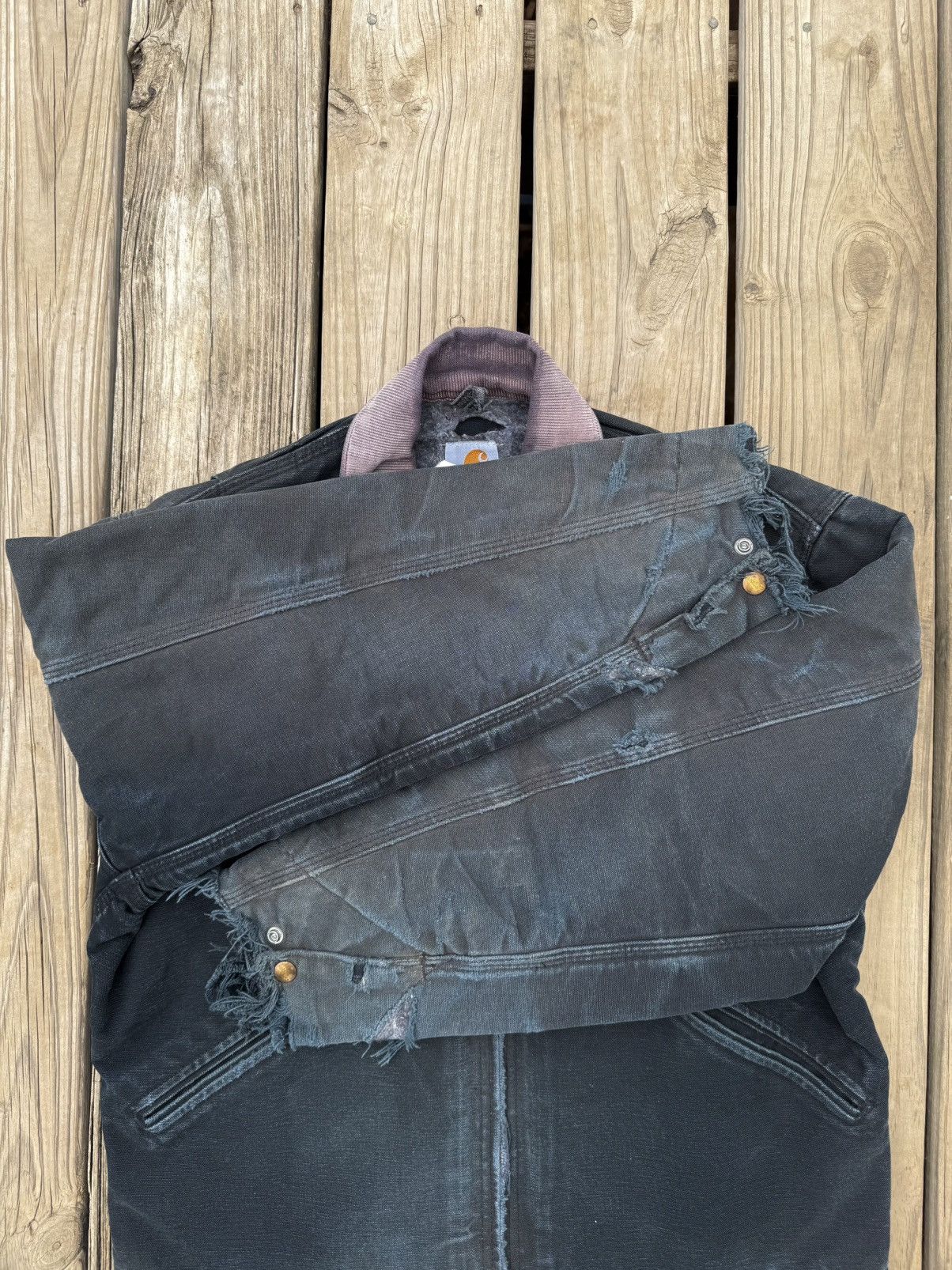 Carhartt VTG Distressed Carhartt Detroit Jacket Size Medium Size US M / EU 48-50 / 2 - 3 Thumbnail