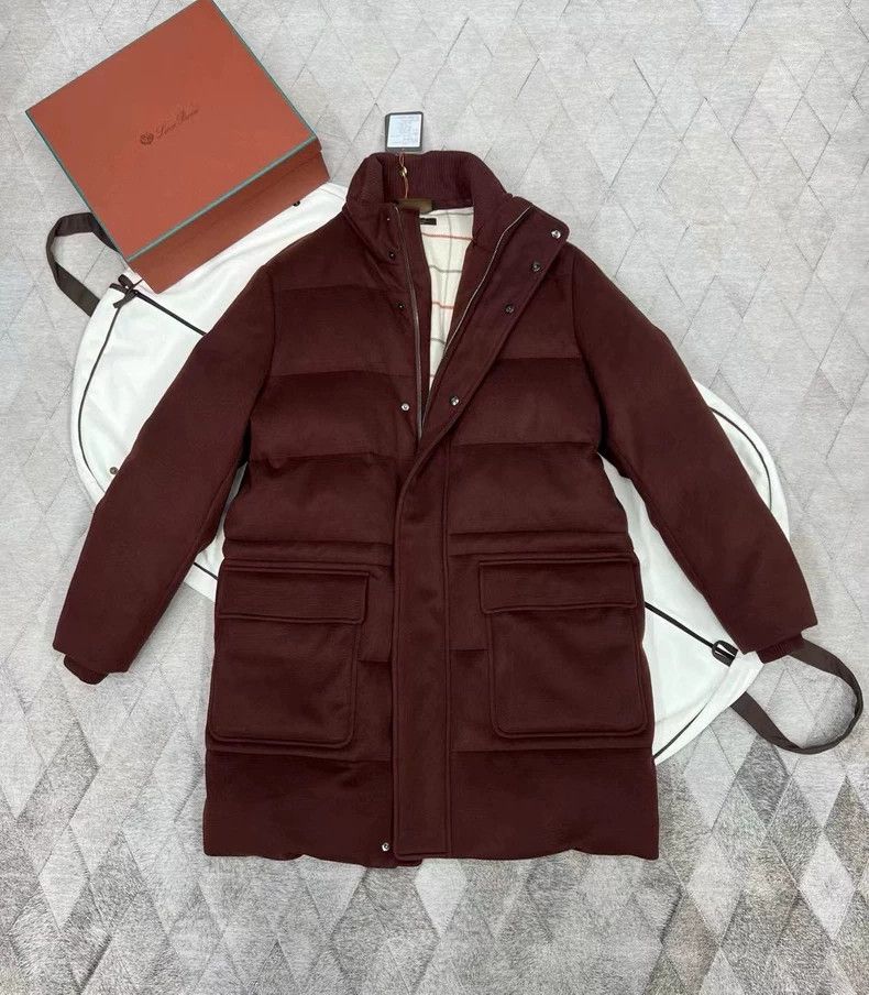 Loro Piana LORO PIANA Naval blue vicuna camel down jacket Size US M / EU 48-50 / 2 - 3 Thumbnail