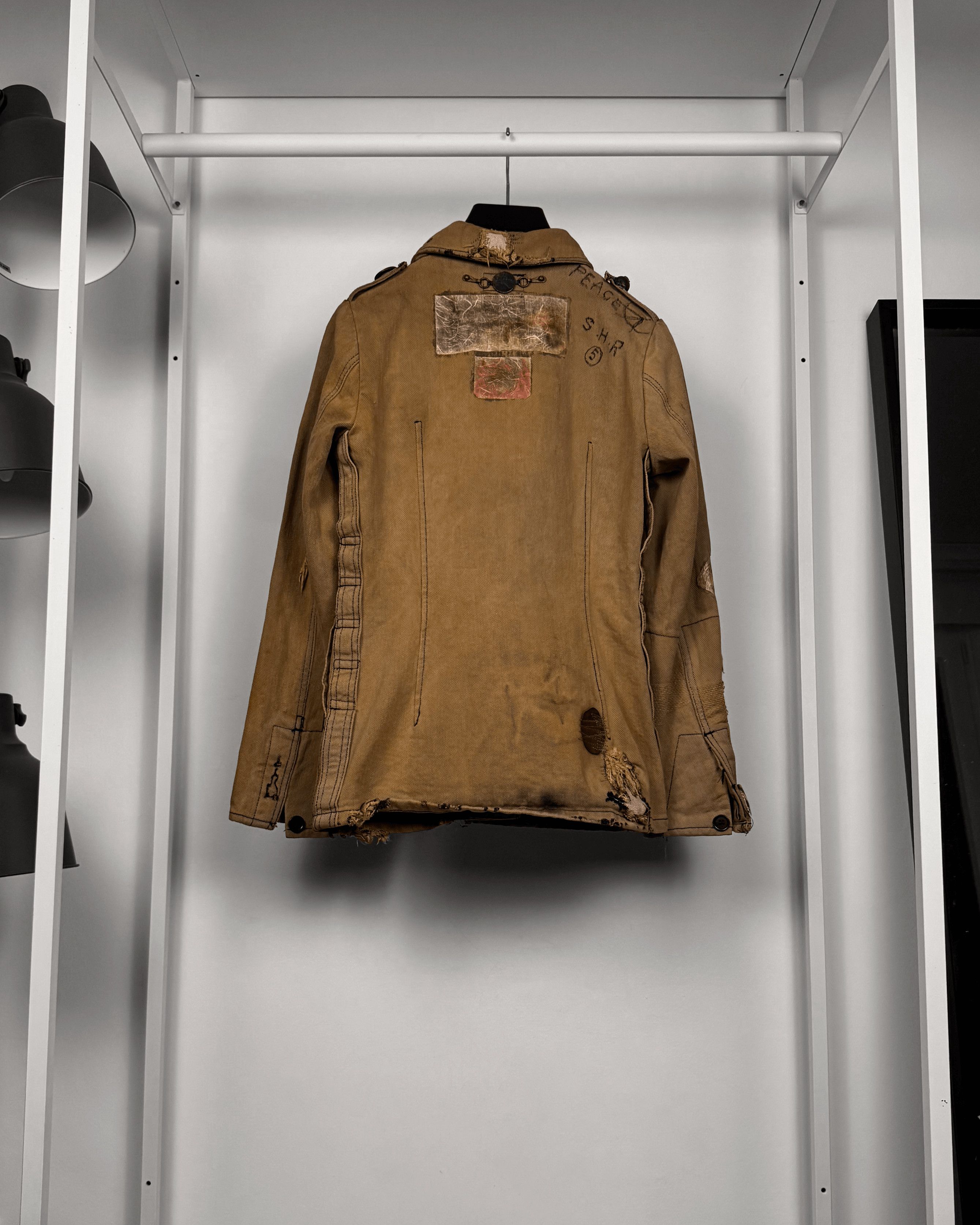 Share Spirit Homme Share Spirit Military Chainmail Distressed Field Jacket Size US M / EU 48-50 / 2 - 5 Thumbnail