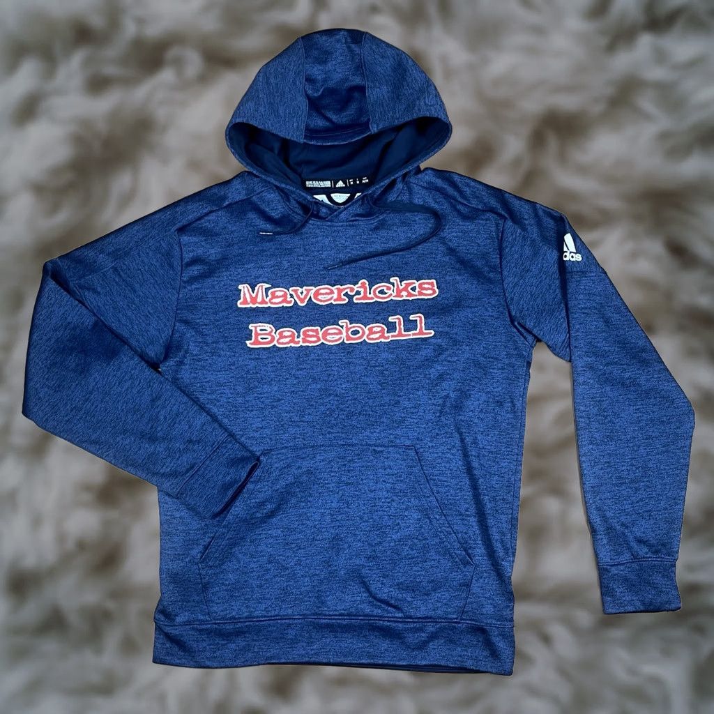 Adidas Adidas Mavericks Baseball Hoodie Mens Medium Blue Climawarm Polyester Sweatshirt Size US M / EU 48-50 / 2 - 1 Thumbnail