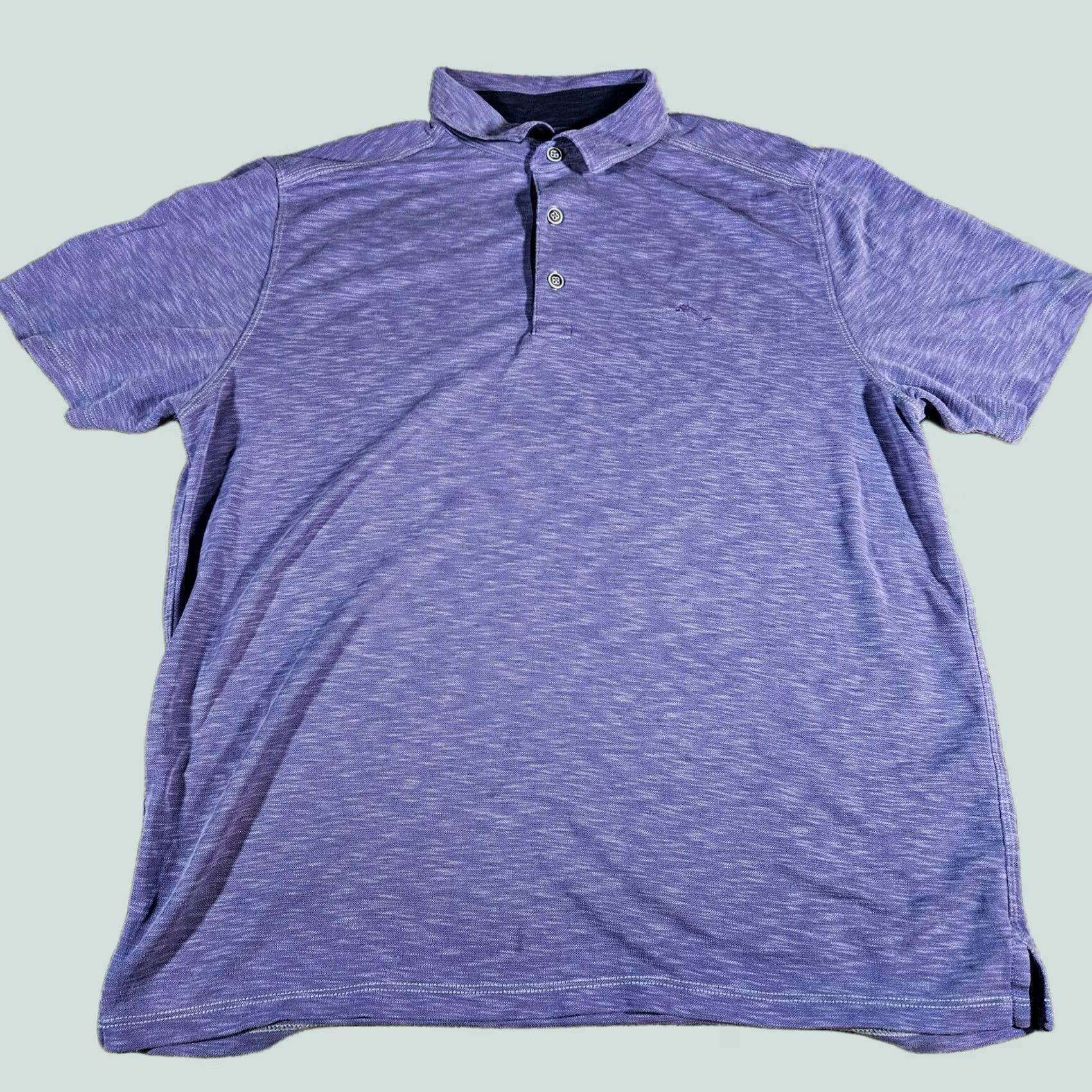 Tommy Bahama Tommy Bahama Shirt Adult M Purple Short Sleeve Polo Mens Modal Blend Beach Casual Travel Golf Size US XL / EU 56 / 4 - 1 Thumbnail