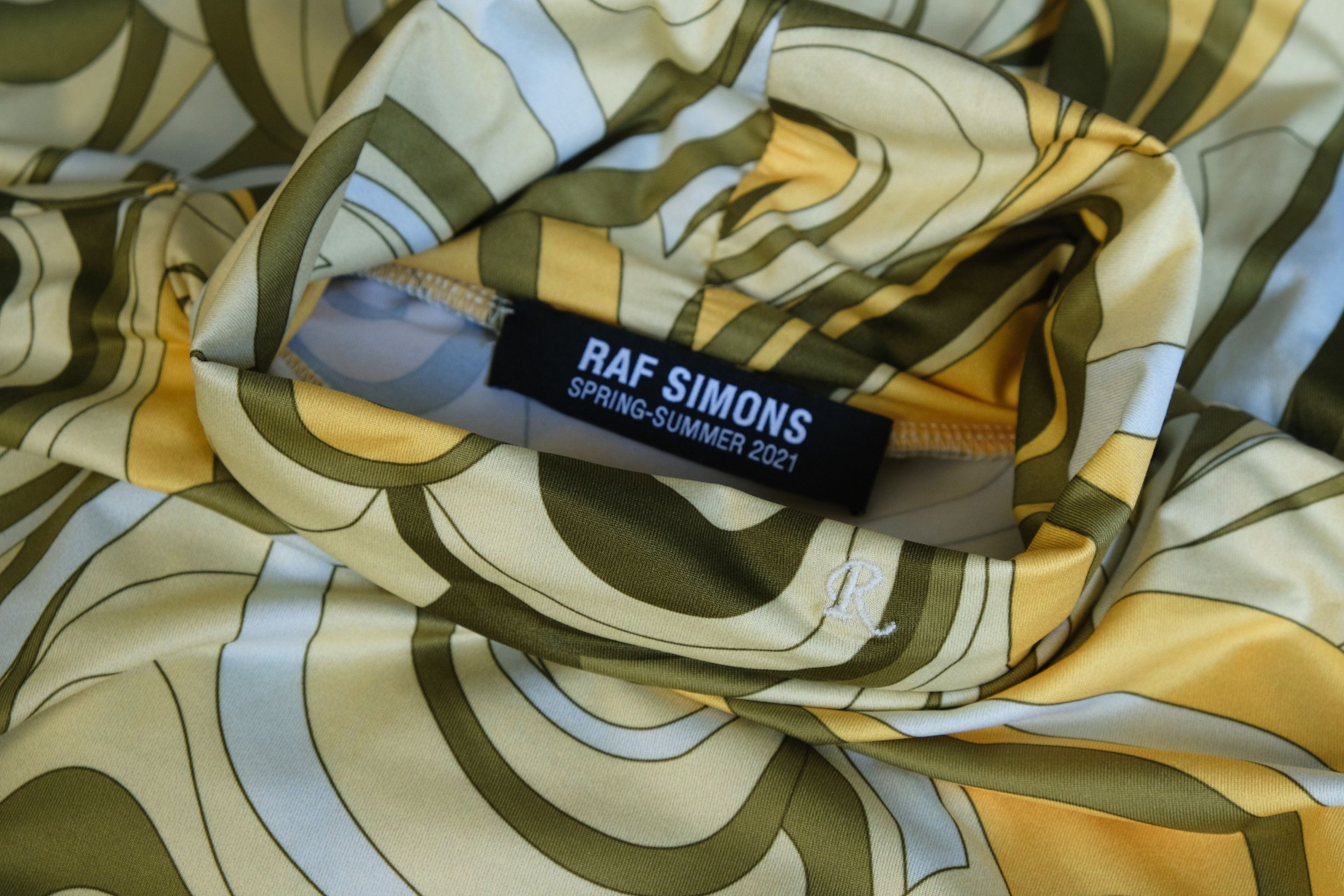 Raf Simons Raf Simons Runway Yellow & Green All Over Printed Turtleneck Size US L / EU 52-54 / 3 - 3 Thumbnail