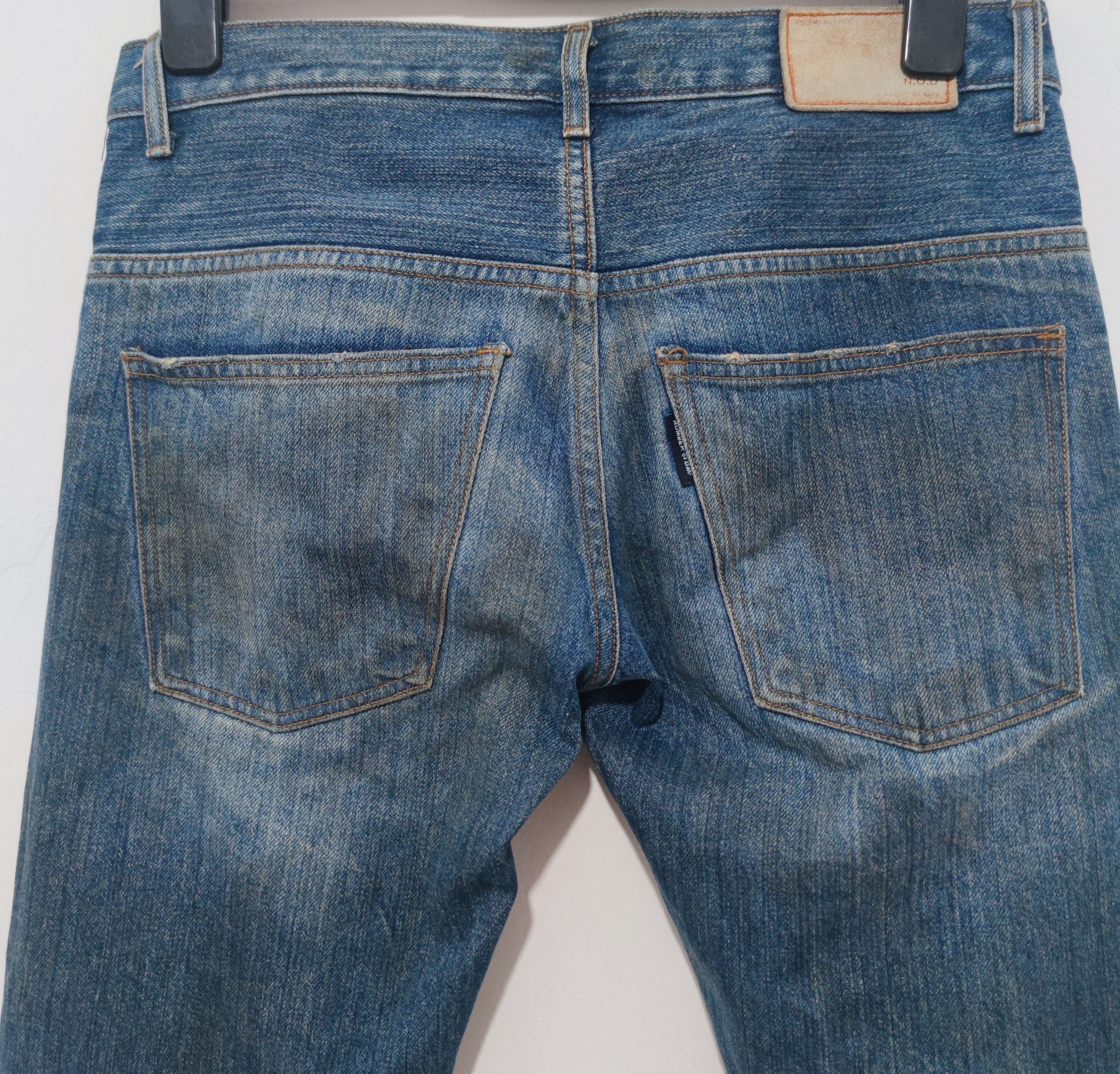 If Six Was Nine × Jean × Le Grande Bleu (L.G.B.) Selfedge jeans Number of day Distresed Size US 30 / EU 46 - 5 Thumbnail