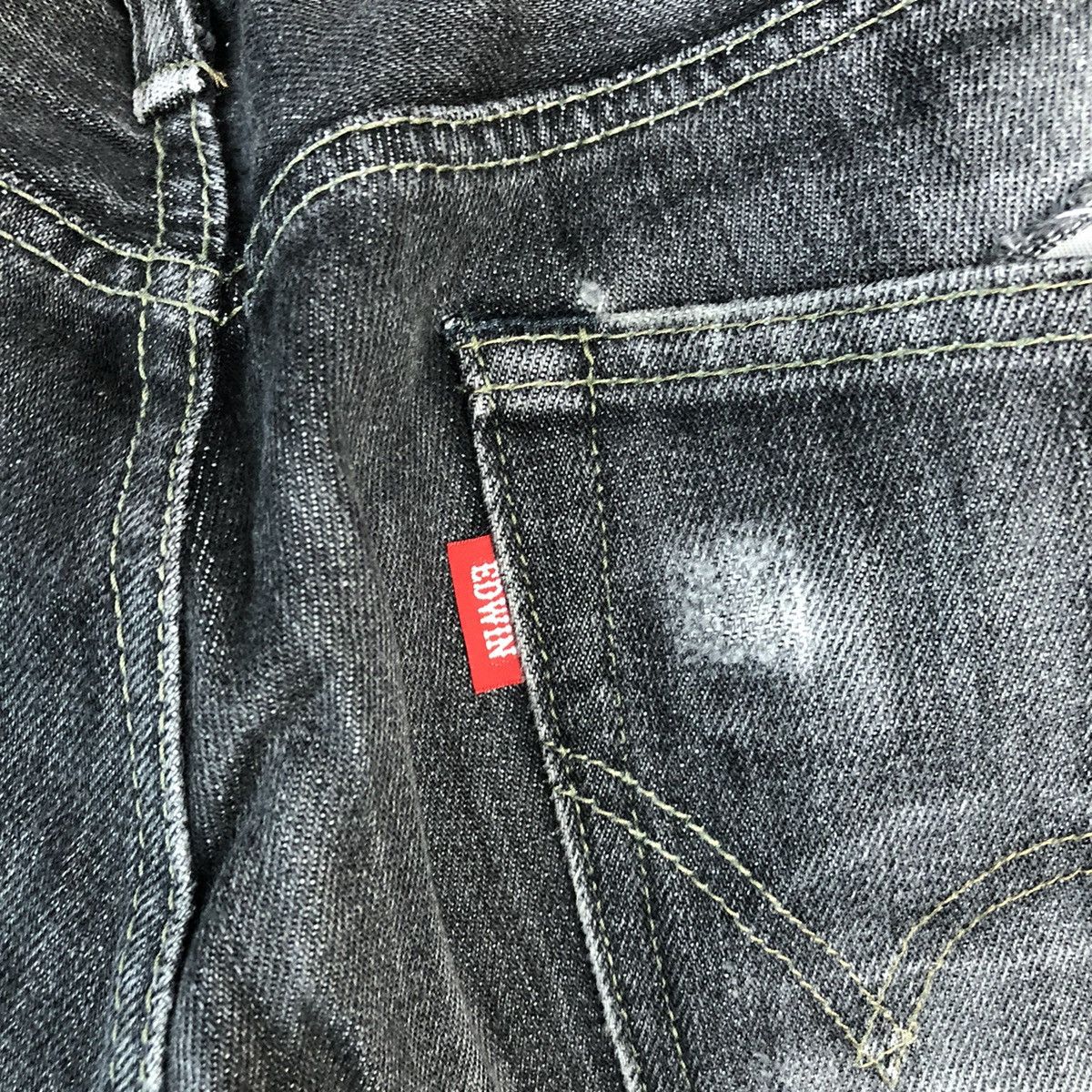 Edwin Edwin Black Denim vintage ripped distressed Pants #7598 Size US 34 / EU 50 - 18 Thumbnail