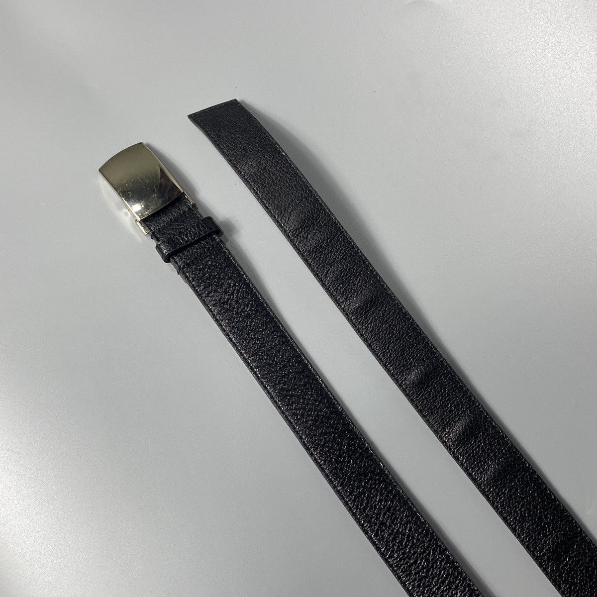 Comme des Garcons Homme Black Leather Buckle Belt Size ONE SIZE - 6 Thumbnail