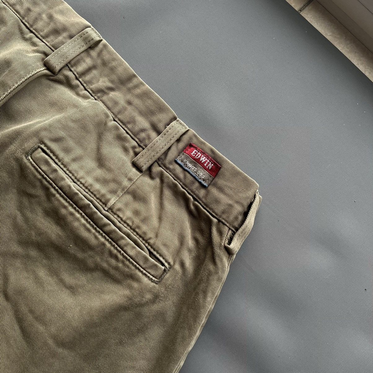 Edwin × Japanese Brand Edwin Khakis 503 Reguler Fit 34x33 Size US 32 / EU 48 - 5 Thumbnail
