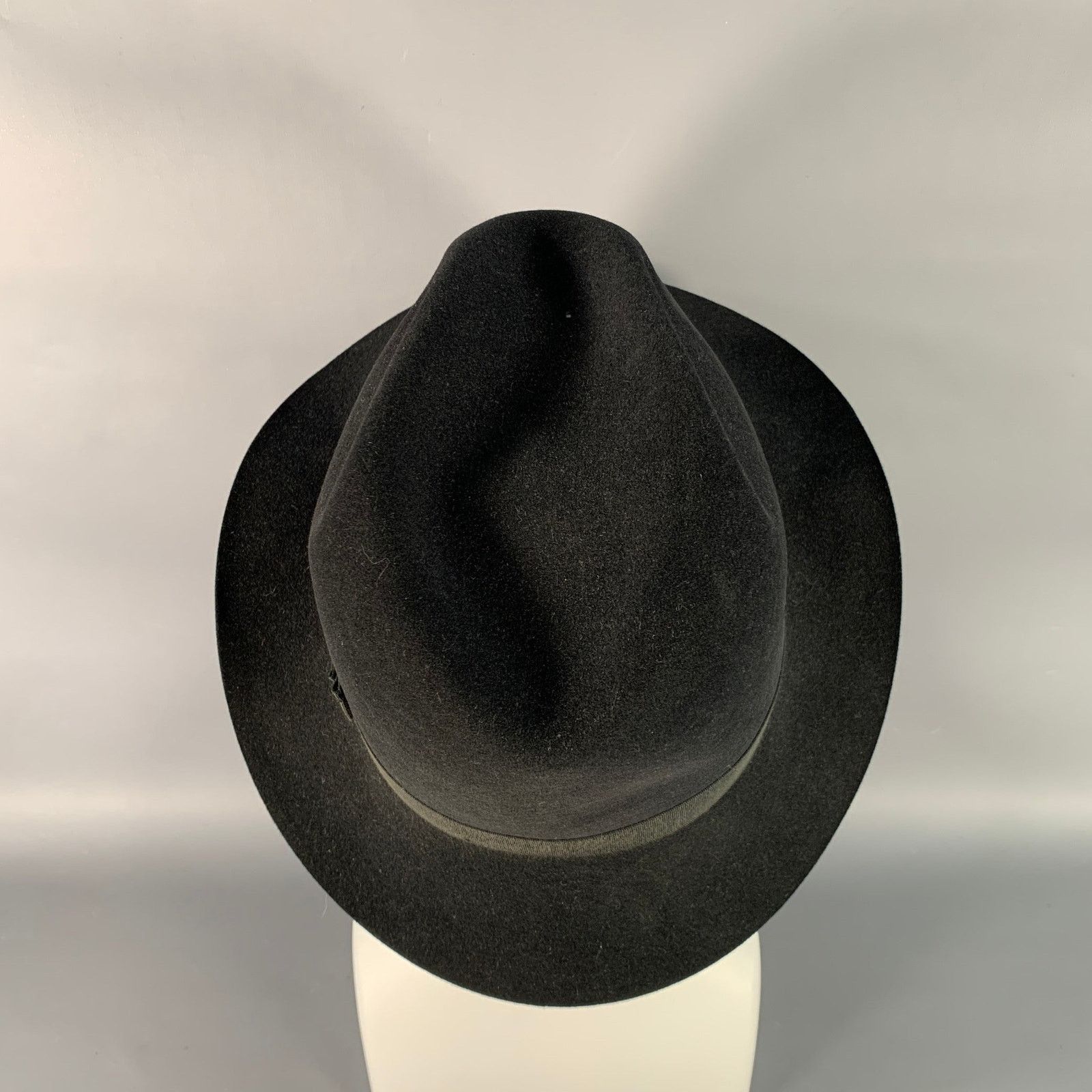 Other CHAPEAU FLECHET Vintage Size M Black Felt Fedora Hat Size ONE SIZE - 4 Thumbnail