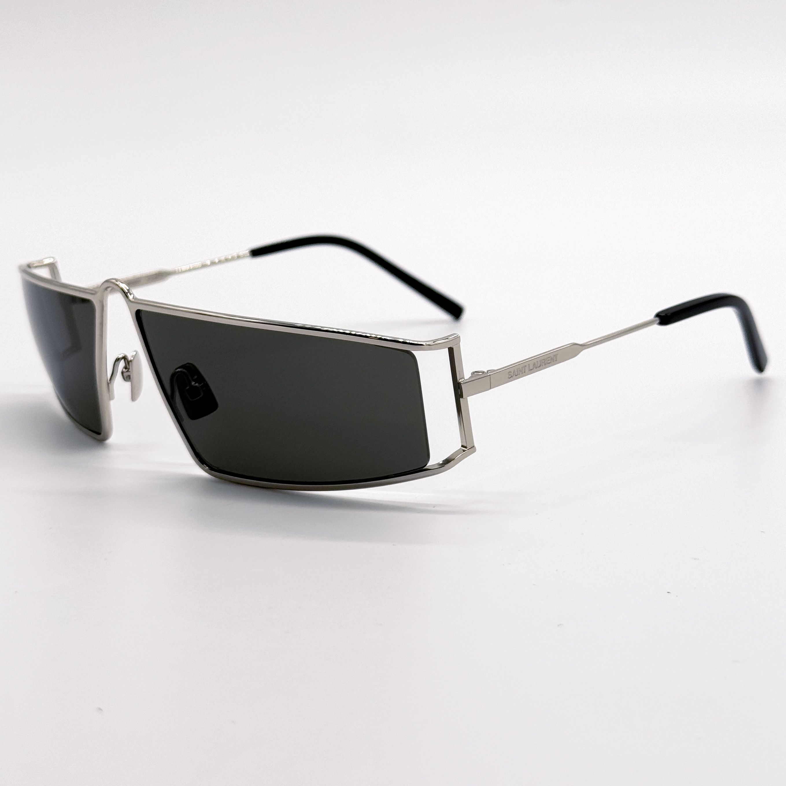 Saint Laurent Paris NEW SAINT LAURENT SL 606 002 SILVER WOMEN SUNGLASSES Size ONE SIZE - 7 Thumbnail