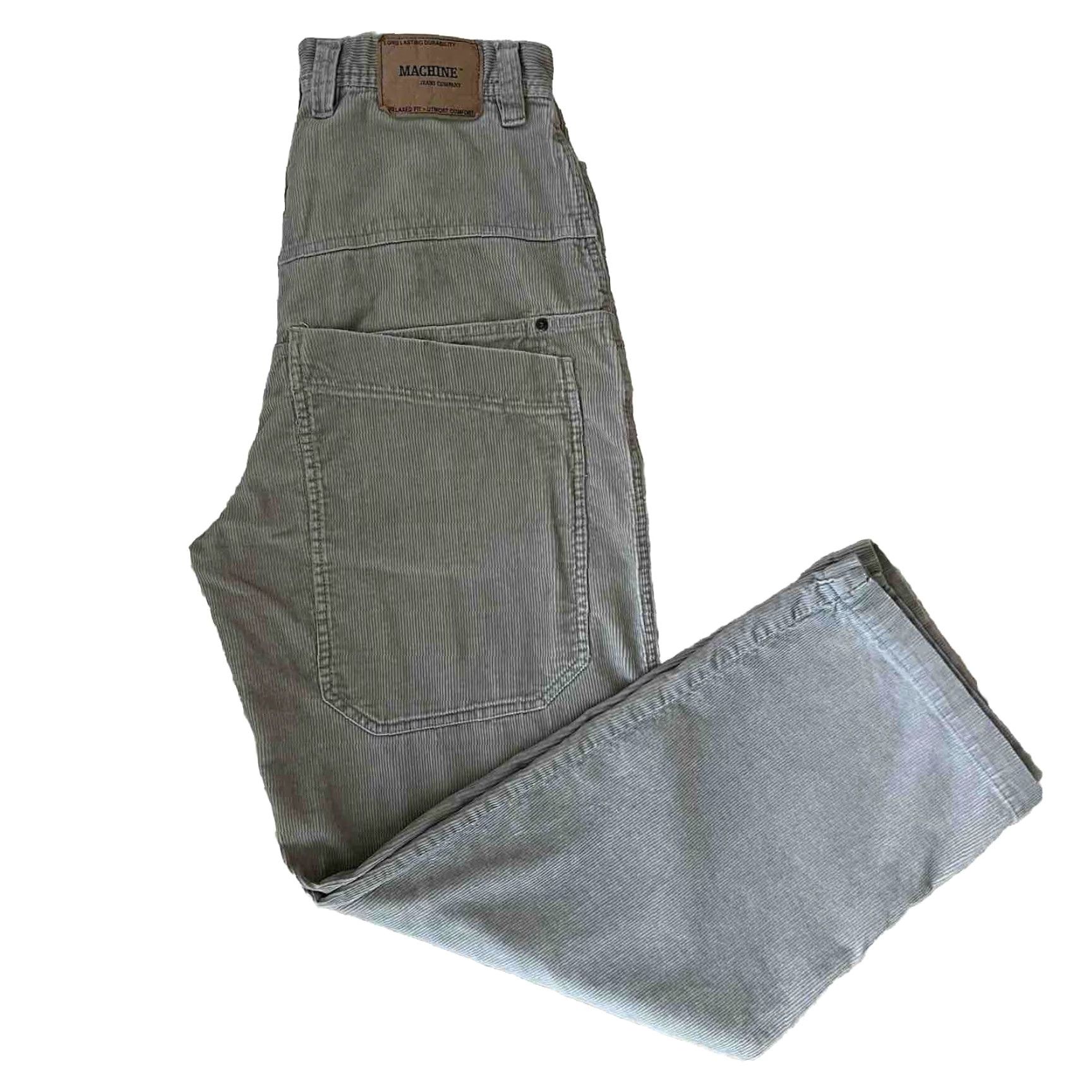 Toy Machine VINTAGE Machine Jeans CO Corduory Pants 31 Beige Baggy Wide Leg Y2K Streetwear Size US 31 - 2 Thumbnail
