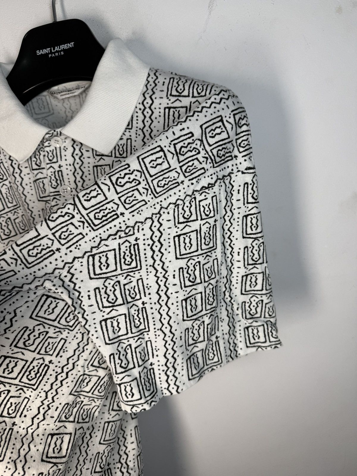 Yves Saint Laurent 90s YSL Polo Super Soft Button Up T-Shirt Vintage Shirt y2k Size US L / EU 52-54 / 3 - 8 Thumbnail