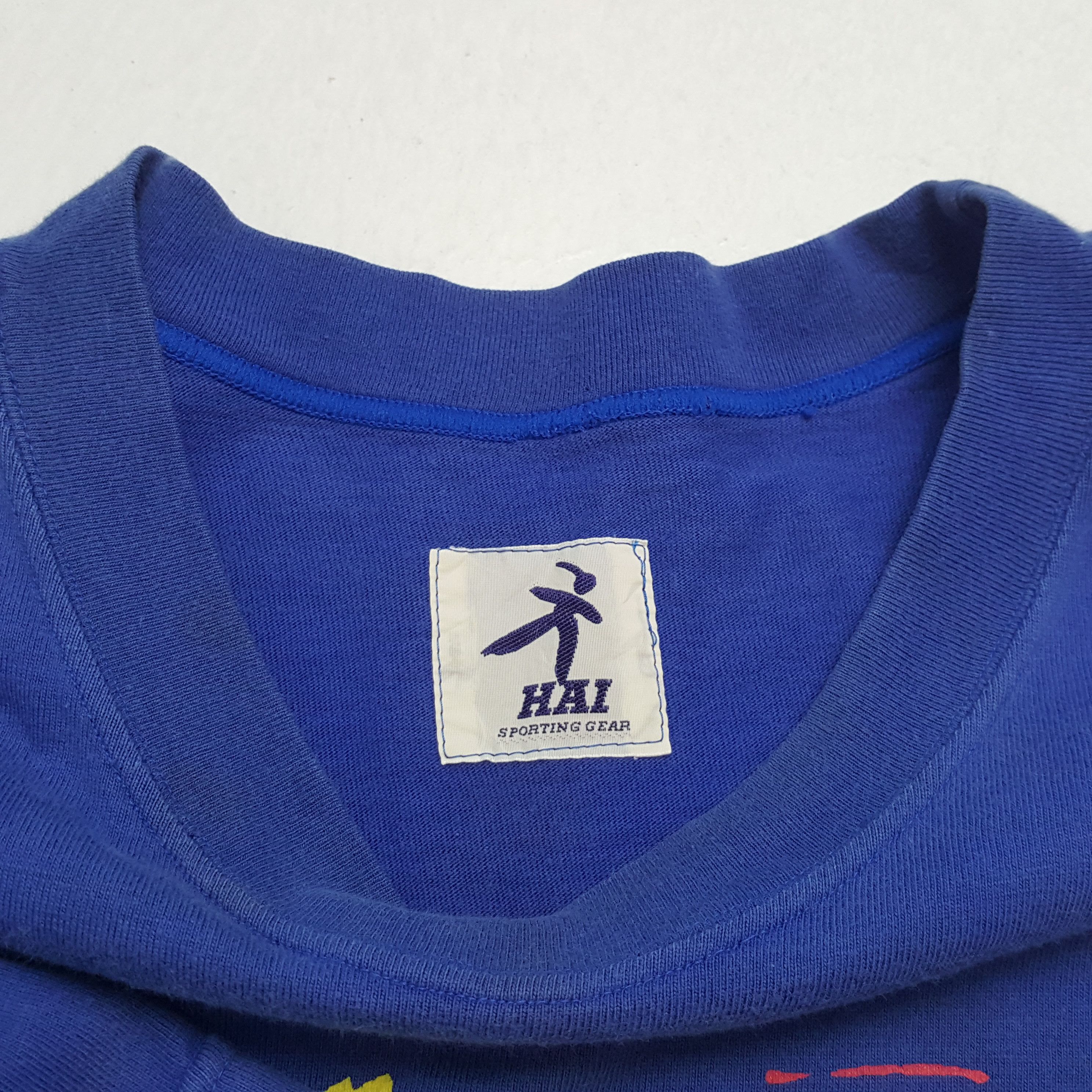 Hai Sporting Gear × Issey Miyake × Vintage HAI SPORTING GEAR Designer Tshirt Issey Miyake Size US XL / EU 56 / 4 - 7 Thumbnail