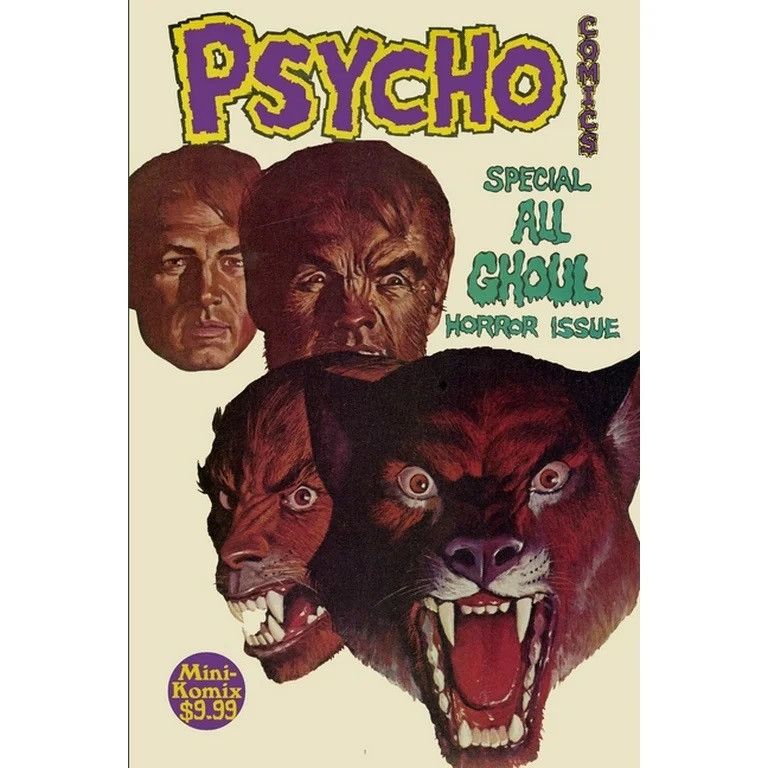 Vintage VINTAGE 80S PSYCHO COMIC BOOK T-SHIRT Size US M / EU 48-50 / 2 - 9 Thumbnail