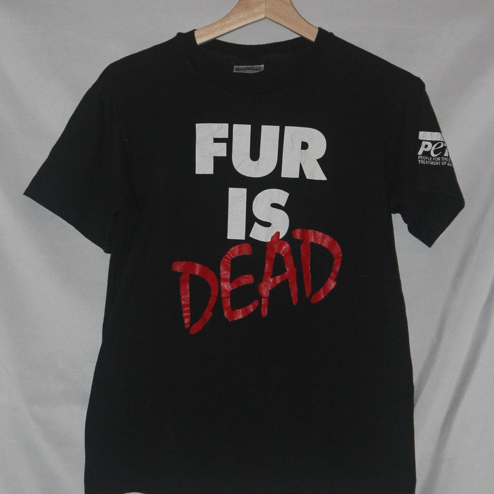 Other PETA - Fur Is Dead! Vintage T-Shirt - Unisex / Men's M Size US M / EU 48-50 / 2 - 1 Thumbnail