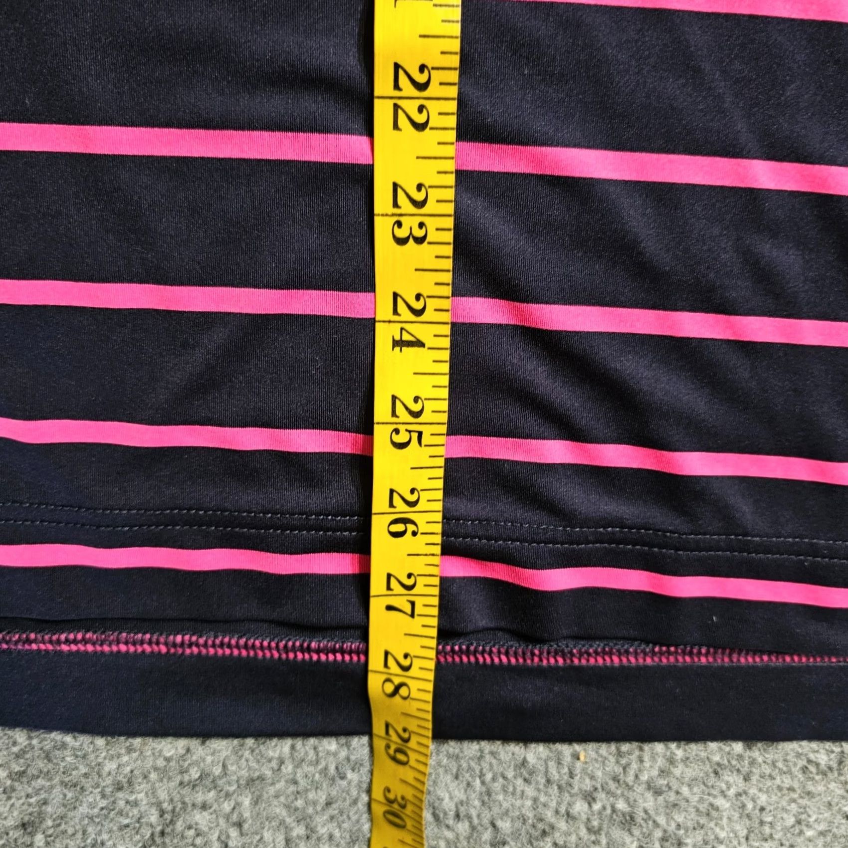 Footjoy FootJoy Polo Shirt Mens Medium Navy Blue Pink Striped Golf Performance Casual Polo Shirt Size US M / EU 48-50 / 2 - 7 Thumbnail