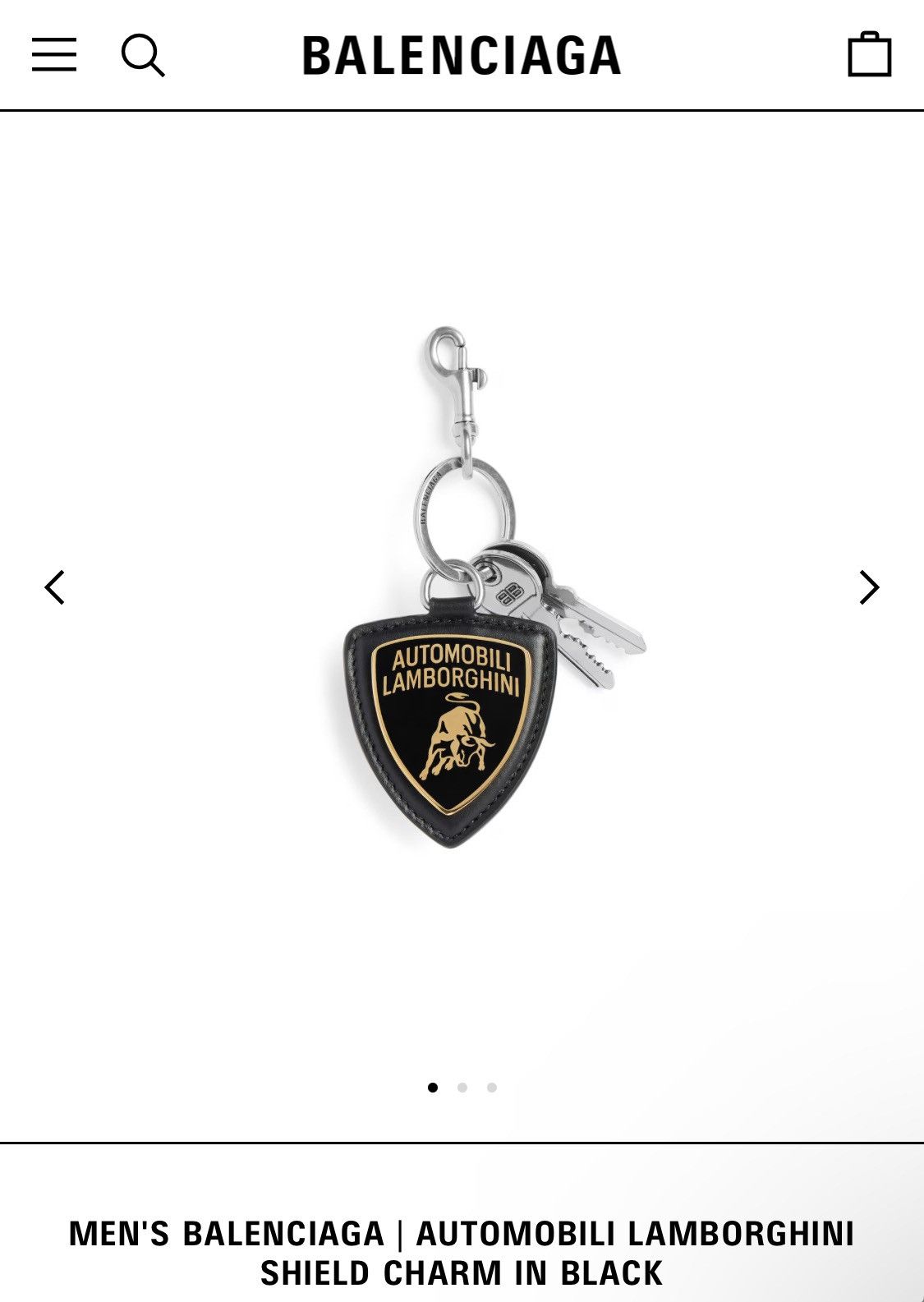 Balenciaga × Lamborghini Balenciaga Lamborghini Automobili Shield Charm keychain Size ONE SIZE - 7 Thumbnail