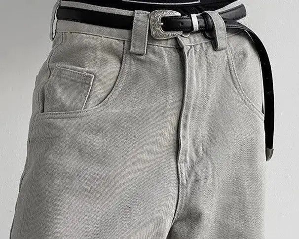 Japanese Brand Fashion Dragging Skater Baggy Jeans Unisex Size US 33 - 5 Thumbnail