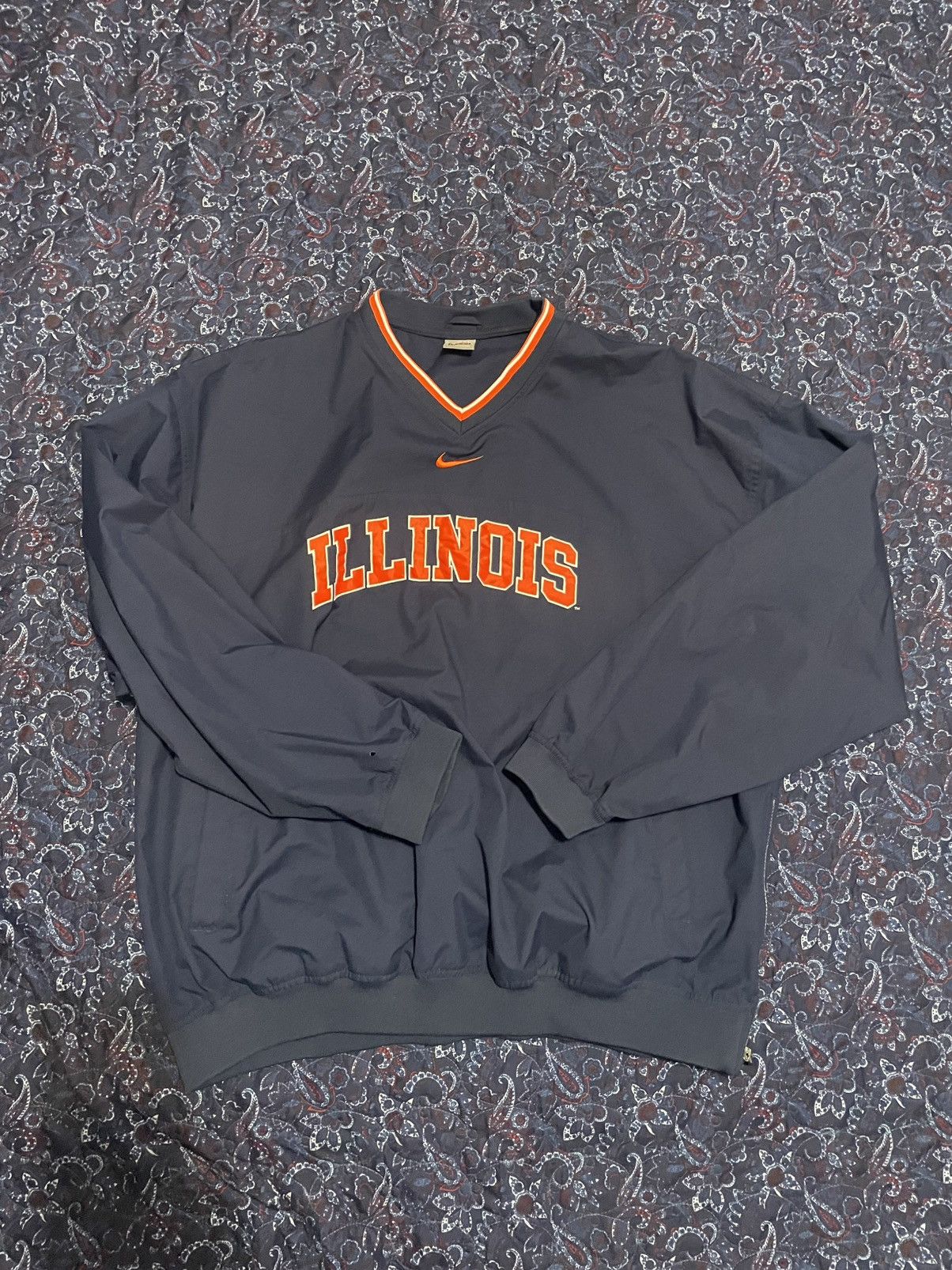 Nike Nike Team Illinois Pullover Windbreaker Size US XXL / EU 58 / 5 - 1 Thumbnail