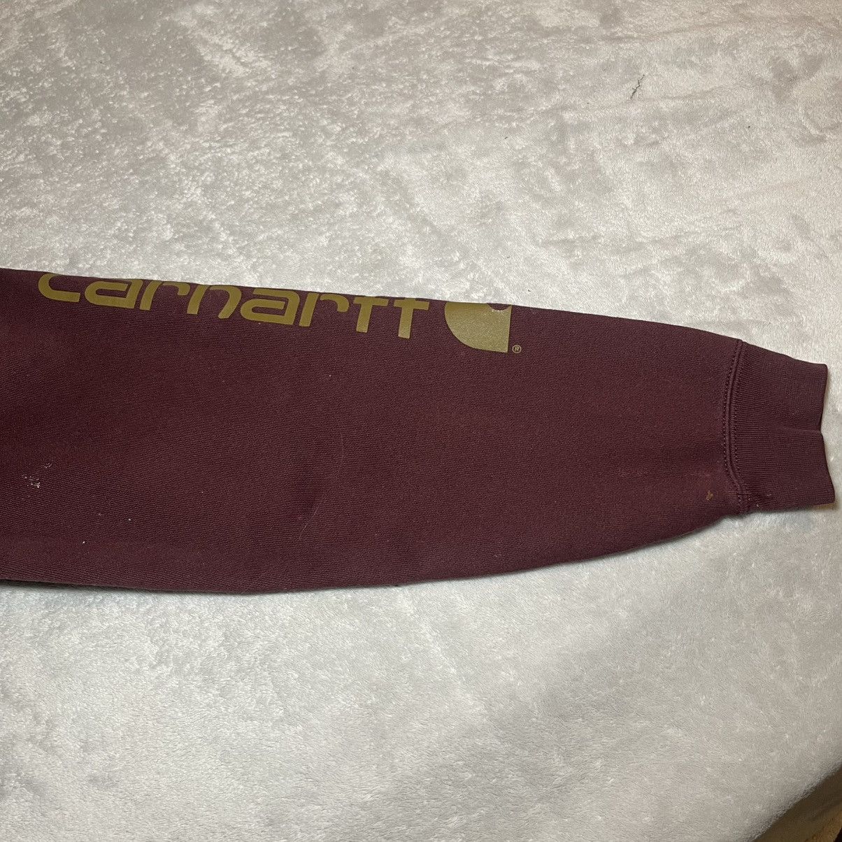 Carhartt Carhartt K288 PRT Loose Fit Hoodie Mens XL Burgundy Y2K Size US XL / EU 56 / 4 - 5 Thumbnail