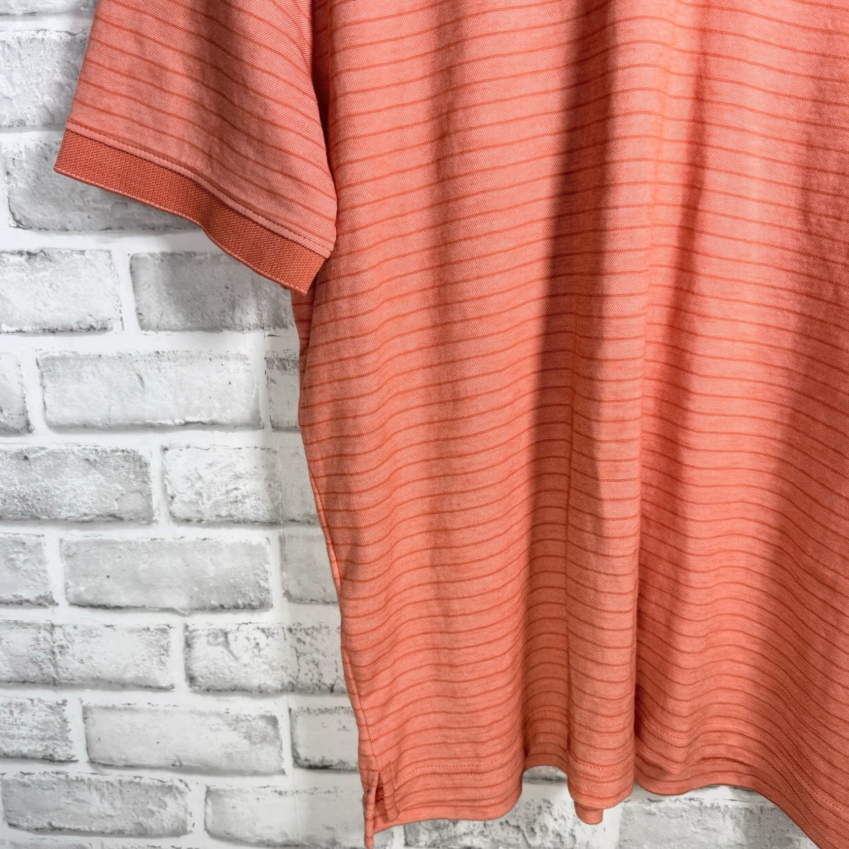 Tommy Bahama VINTAGE Tommy Bahama Polo Shirt Mens M Orange Striped Casual Polo Shirt Men M Orange Striped 90s? Size US M / EU 48-50 / 2 - 3 Thumbnail