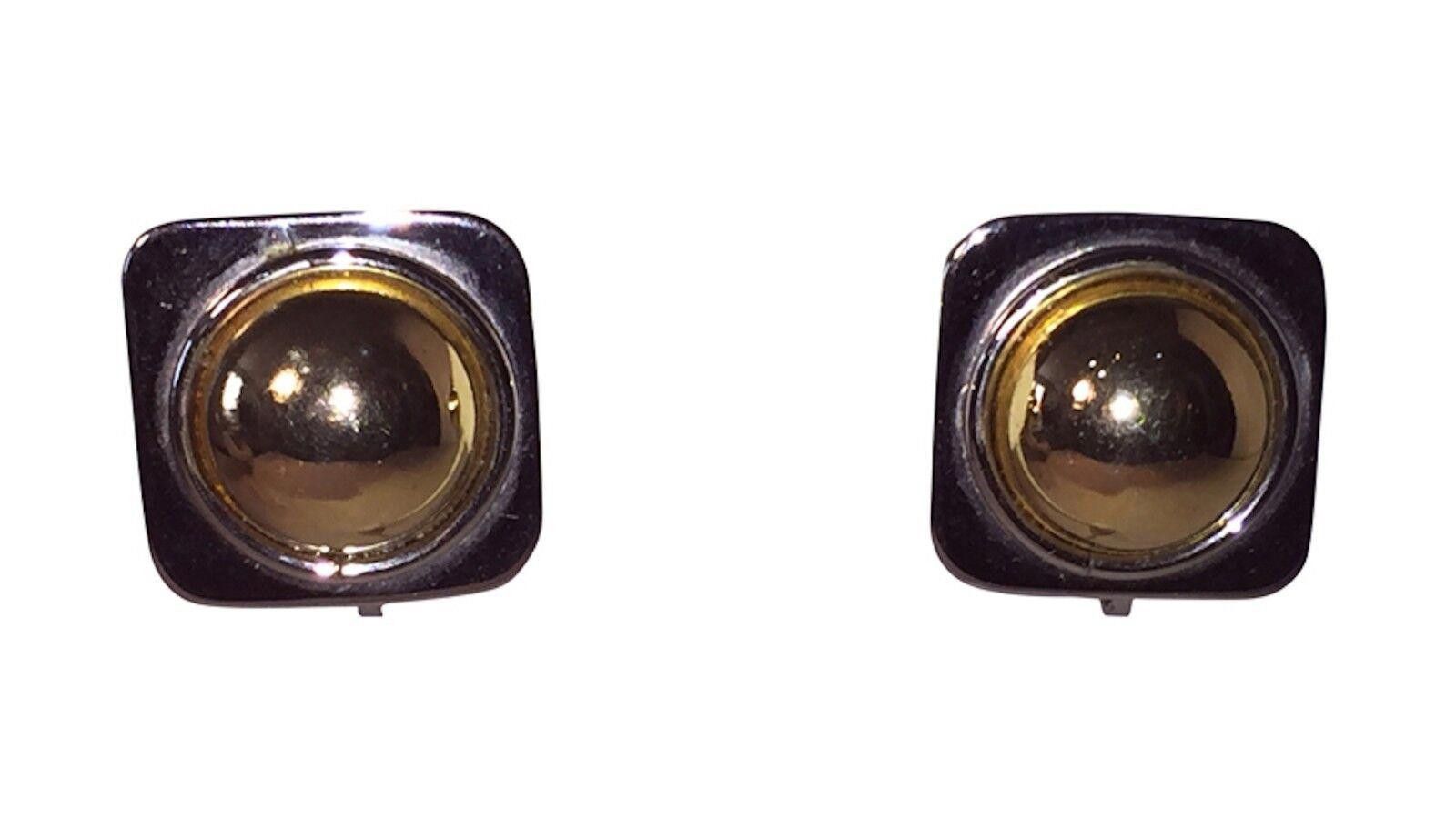 Givenchy Givenchy Modernist Two Tone Dome Stud Earrings Size ONE SIZE - 2 Thumbnail